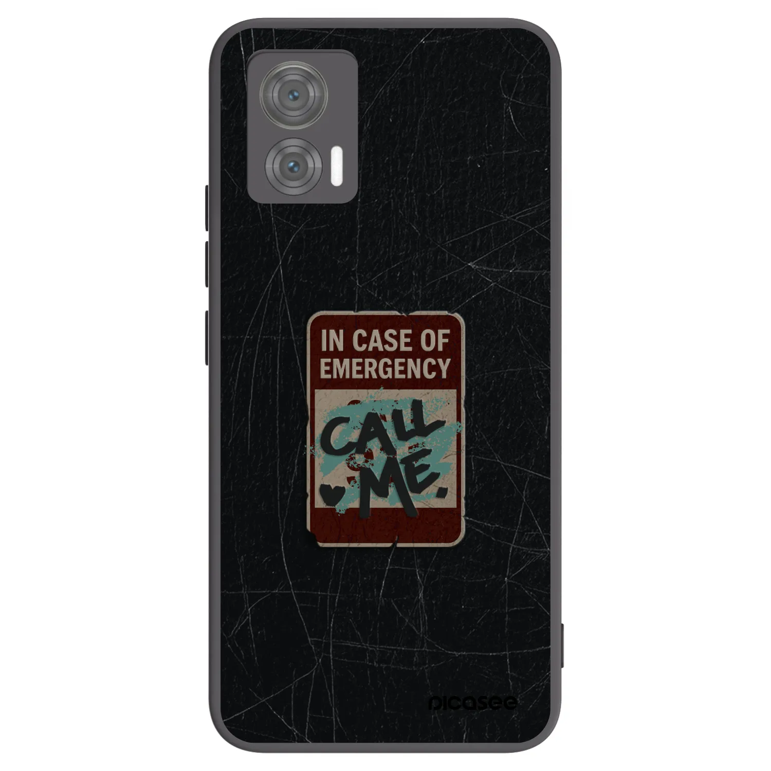 Picasee fekete szilikon tok az alábbi mobiltelefonokra Motorola Edge 30 Neo - EMERGENCY