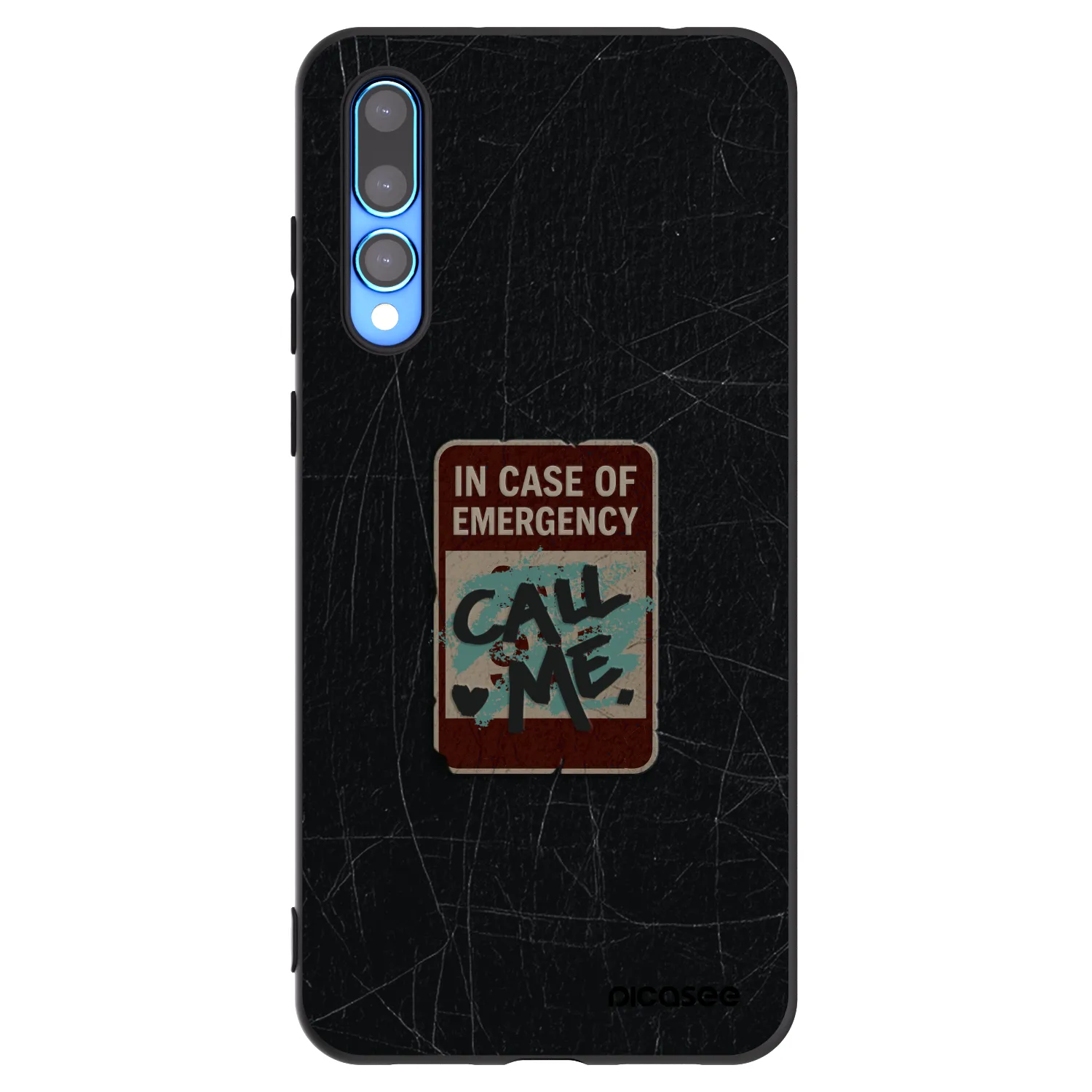 Picasee fekete szilikon tok az alábbi mobiltelefonokra Huawei P20 Pro - EMERGENCY