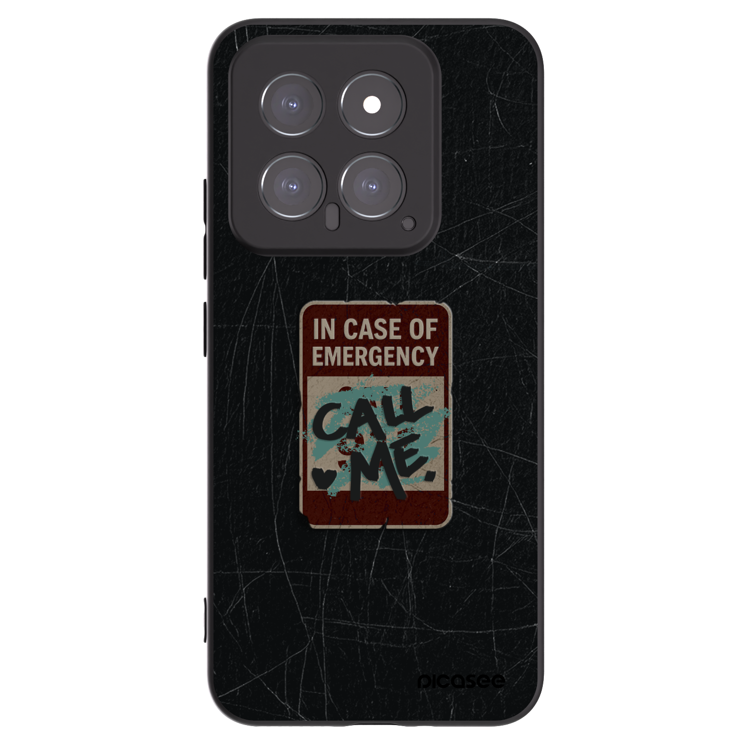 Picasee fekete szilikon tok az alábbi mobiltelefonokra Xiaomi 14 - EMERGENCY