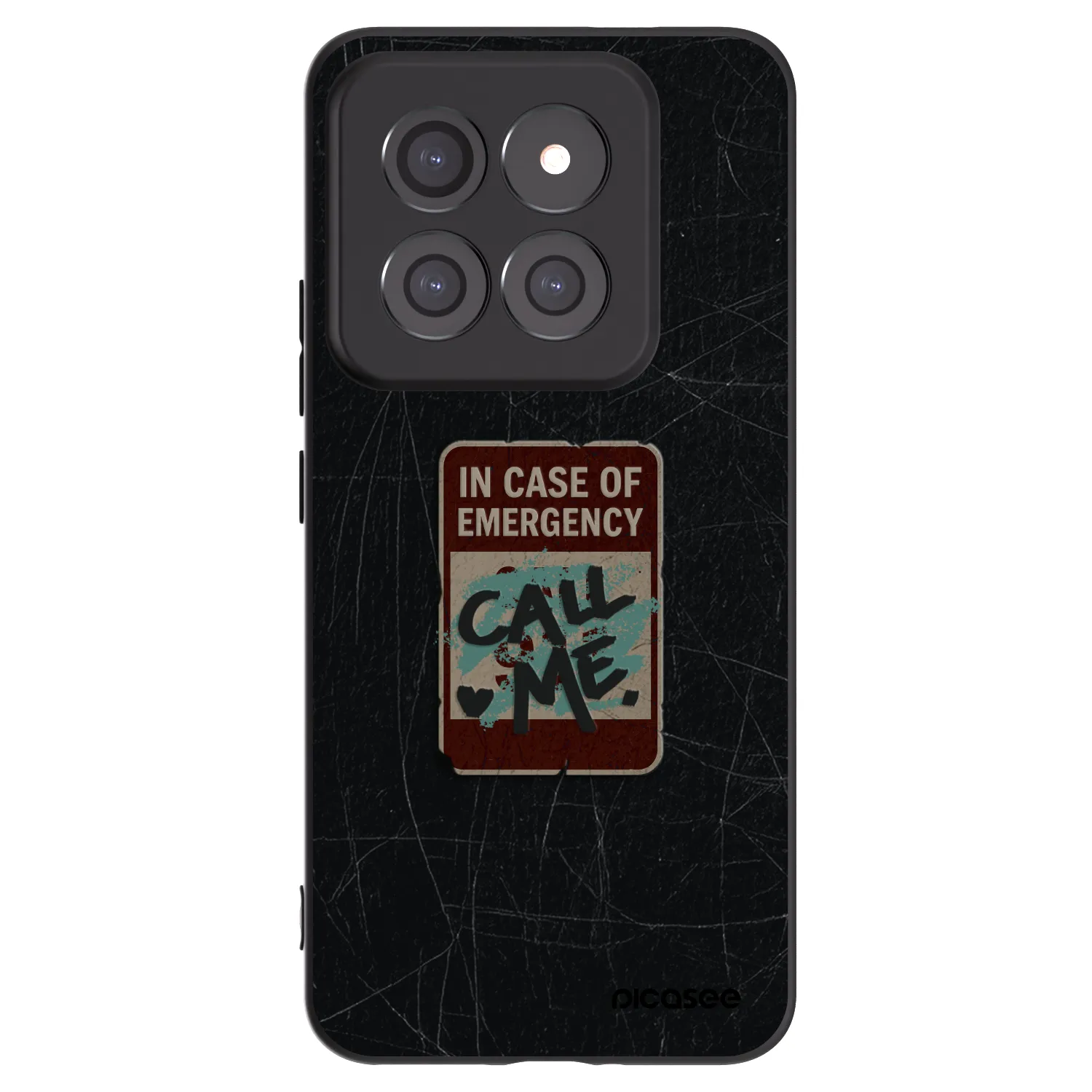 Picasee fekete szilikon tok az alábbi mobiltelefonokra Xiaomi 14 Pro - EMERGENCY