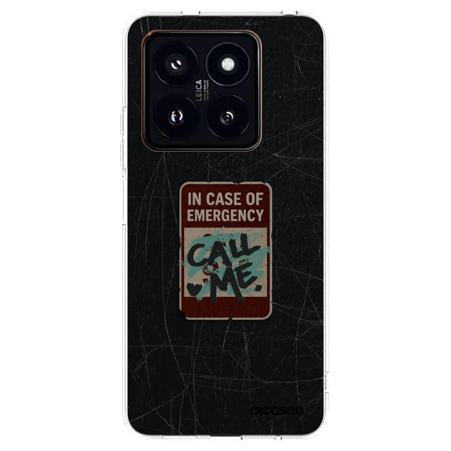 Picasee átlátszó szilikon tok az alábbi mobiltelefonokra Xiaomi 14 Pro - EMERGENCY