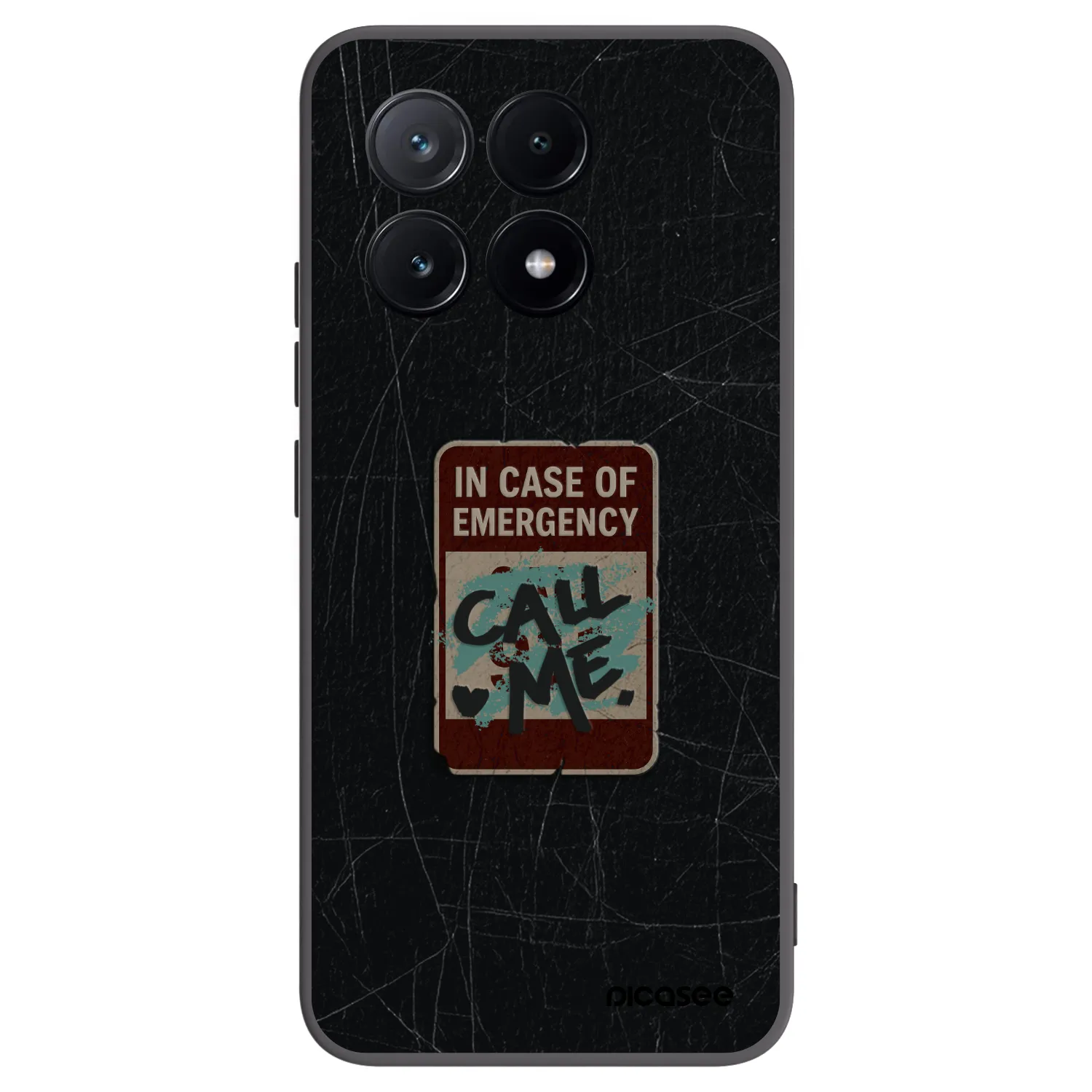 Picasee fekete szilikon tok az alábbi mobiltelefonokra Xiaomi Poco X6 Pro - EMERGENCY