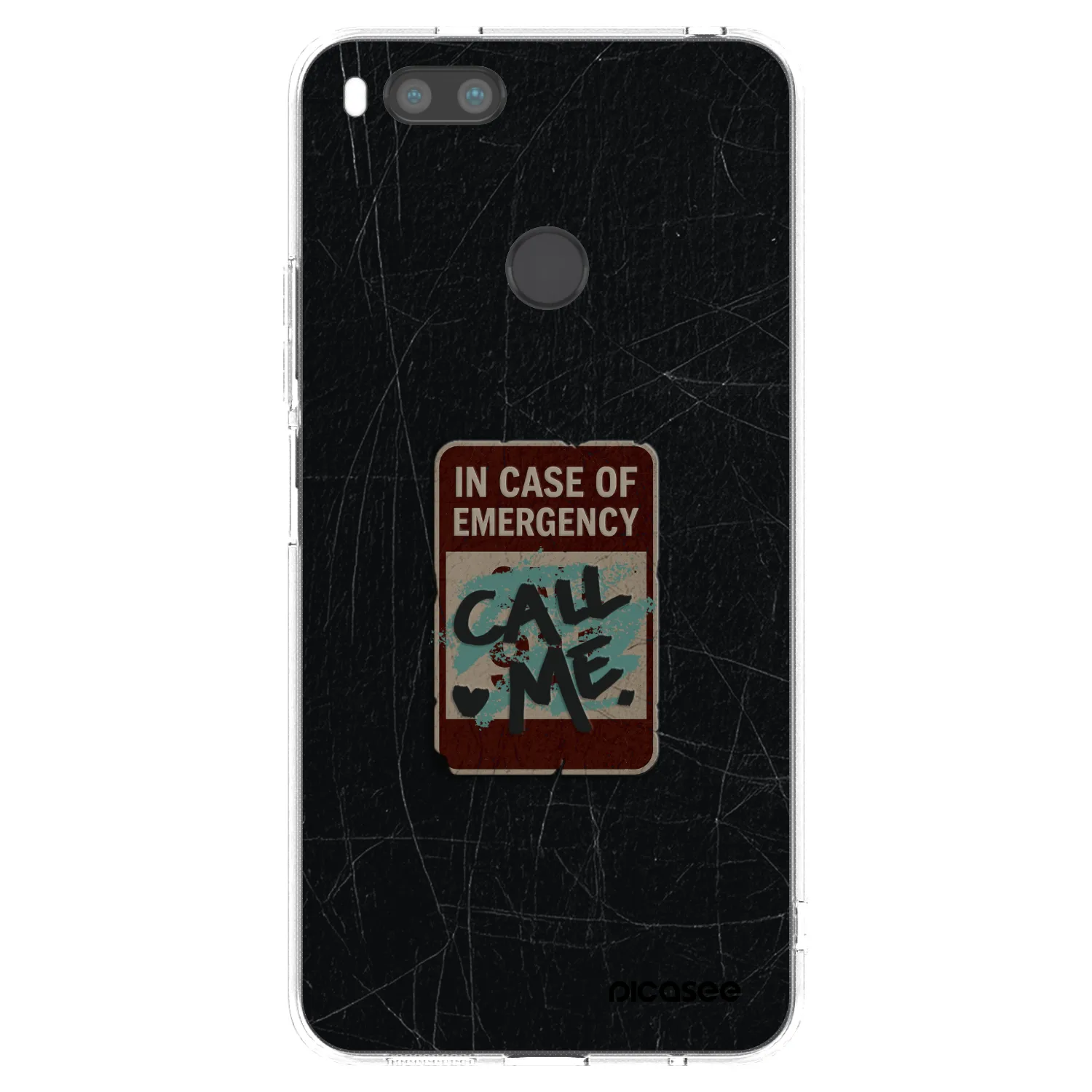 Picasee átlátszó szilikon tok az alábbi mobiltelefonokra Xiaomi Mi A1 Global - EMERGENCY