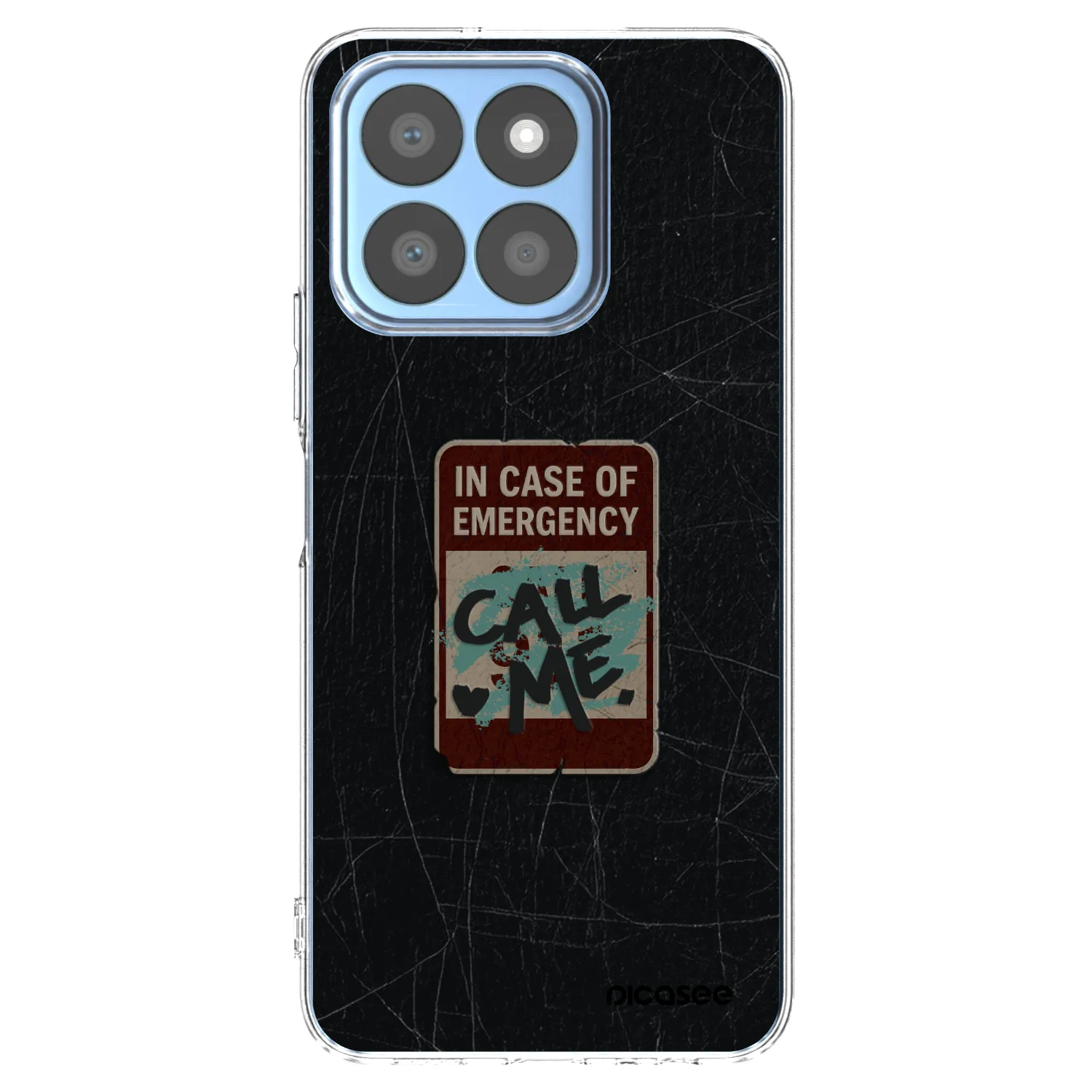 Picasee átlátszó szilikon tok az alábbi mobiltelefonokra Honor X8b - EMERGENCY