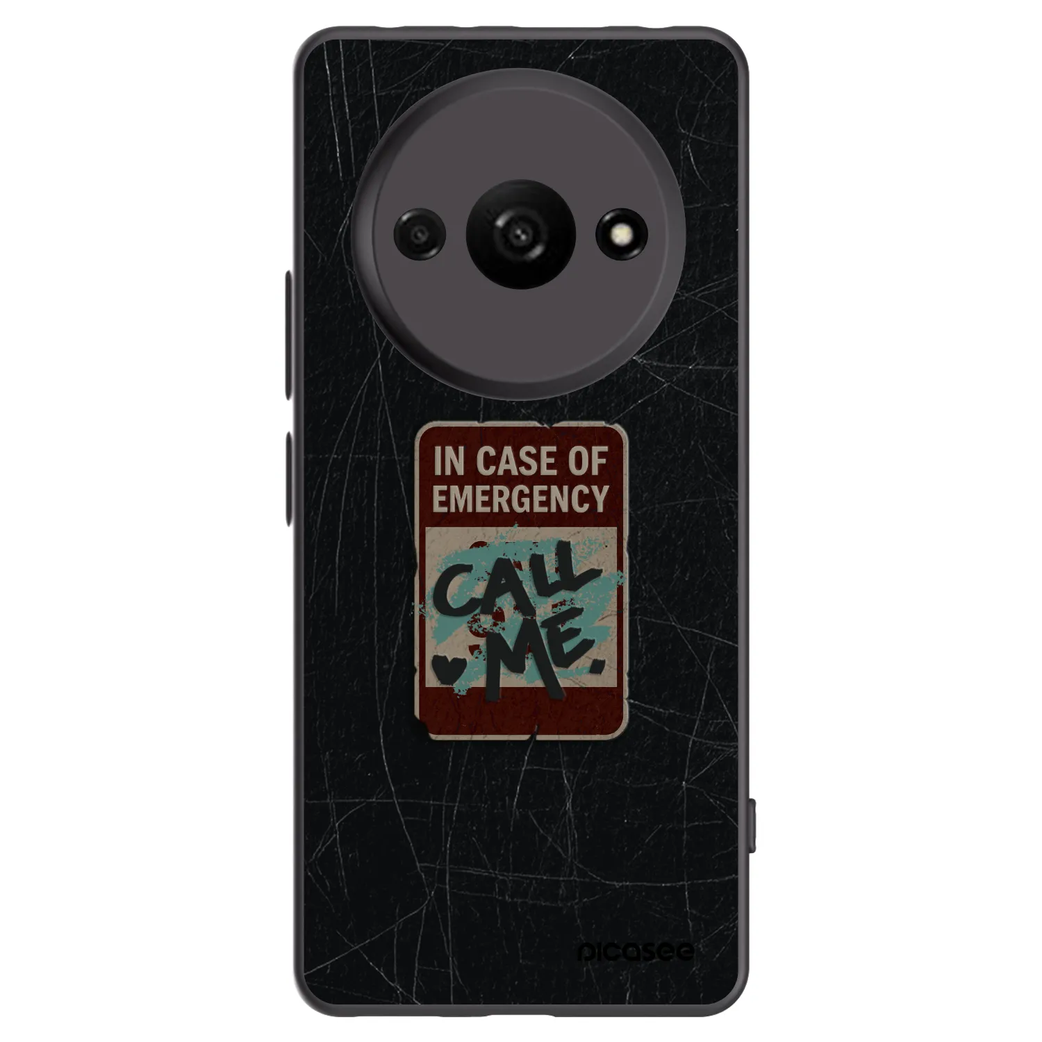 Picasee fekete szilikon tok az alábbi mobiltelefonokra Xiaomi Redmi A3 - EMERGENCY