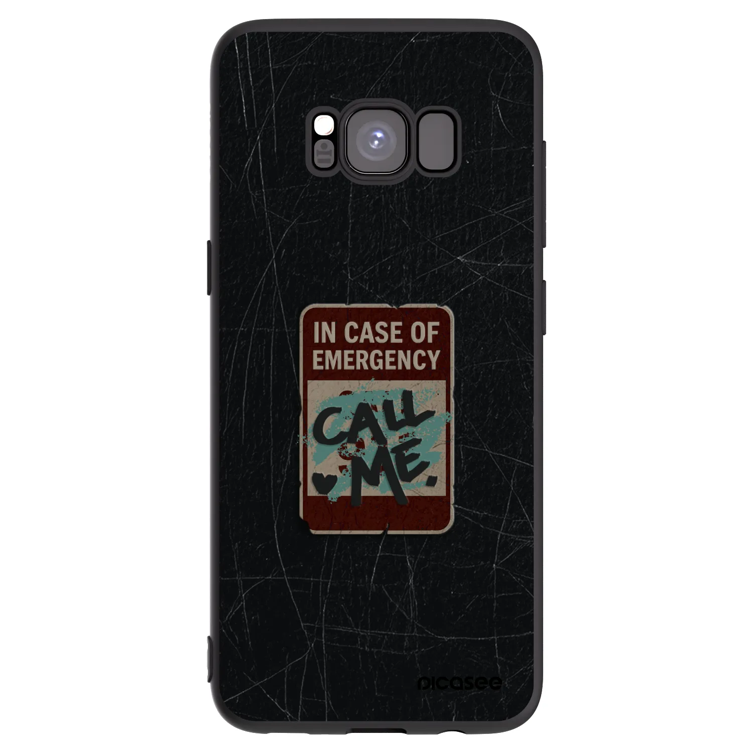 Picasee fekete szilikon tok az alábbi mobiltelefonokra Samsung Galaxy S8 G950F - EMERGENCY
