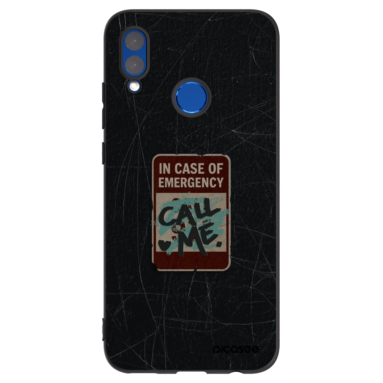 Picasee fekete szilikon tok az alábbi mobiltelefonokra Honor 10 Lite - EMERGENCY