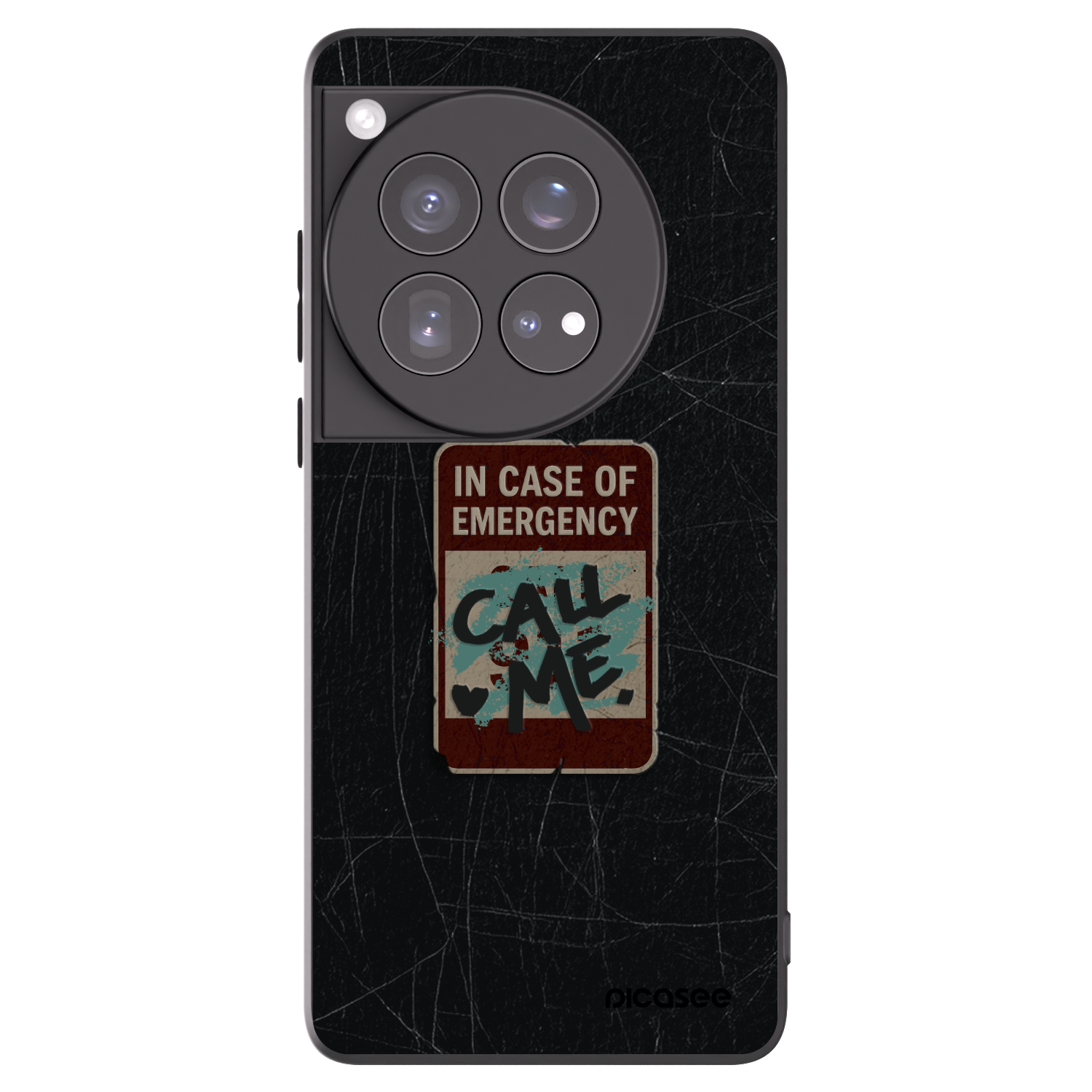 Picasee fekete szilikon tok az alábbi mobiltelefonokra OnePlus 12 5G - EMERGENCY