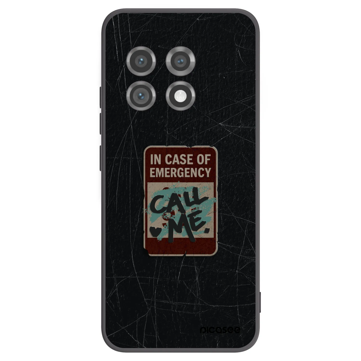 Picasee fekete szilikon tok az alábbi mobiltelefonokra OnePlus 11 5G - EMERGENCY