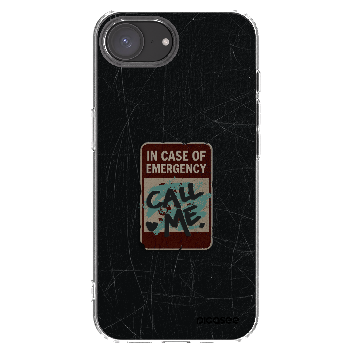 Picasee átlátszó szilikon tok az alábbi mobiltelefonokra Apple iPhone 16e - EMERGENCY