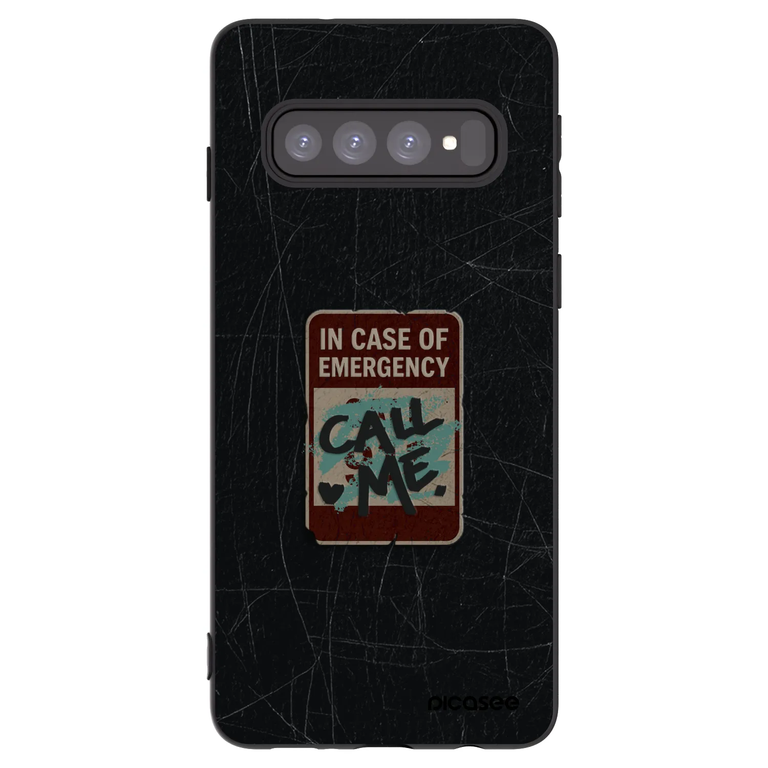 Picasee fekete szilikon tok az alábbi mobiltelefonokra Samsung Galaxy S10 G973 - EMERGENCY