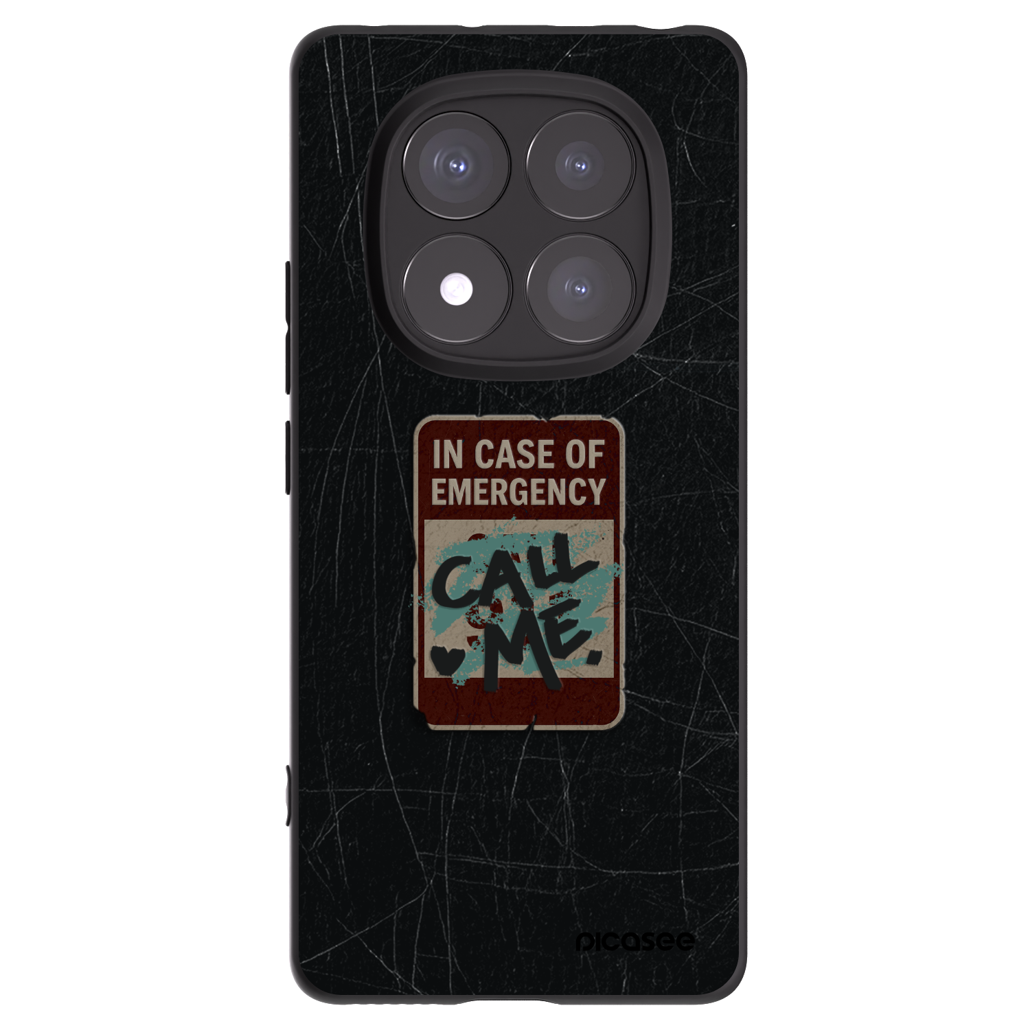 Picasee fekete szilikon tok az alábbi mobiltelefonokra Xiaomi Redmi Note 14 Pro+ 5G - EMERGENCY