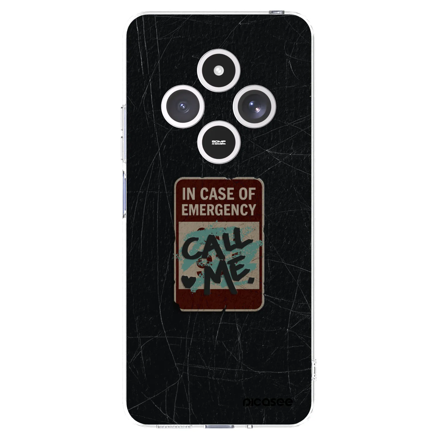 Picasee átlátszó szilikon tok az alábbi mobiltelefonokra Xiaomi Redmi 14C - EMERGENCY