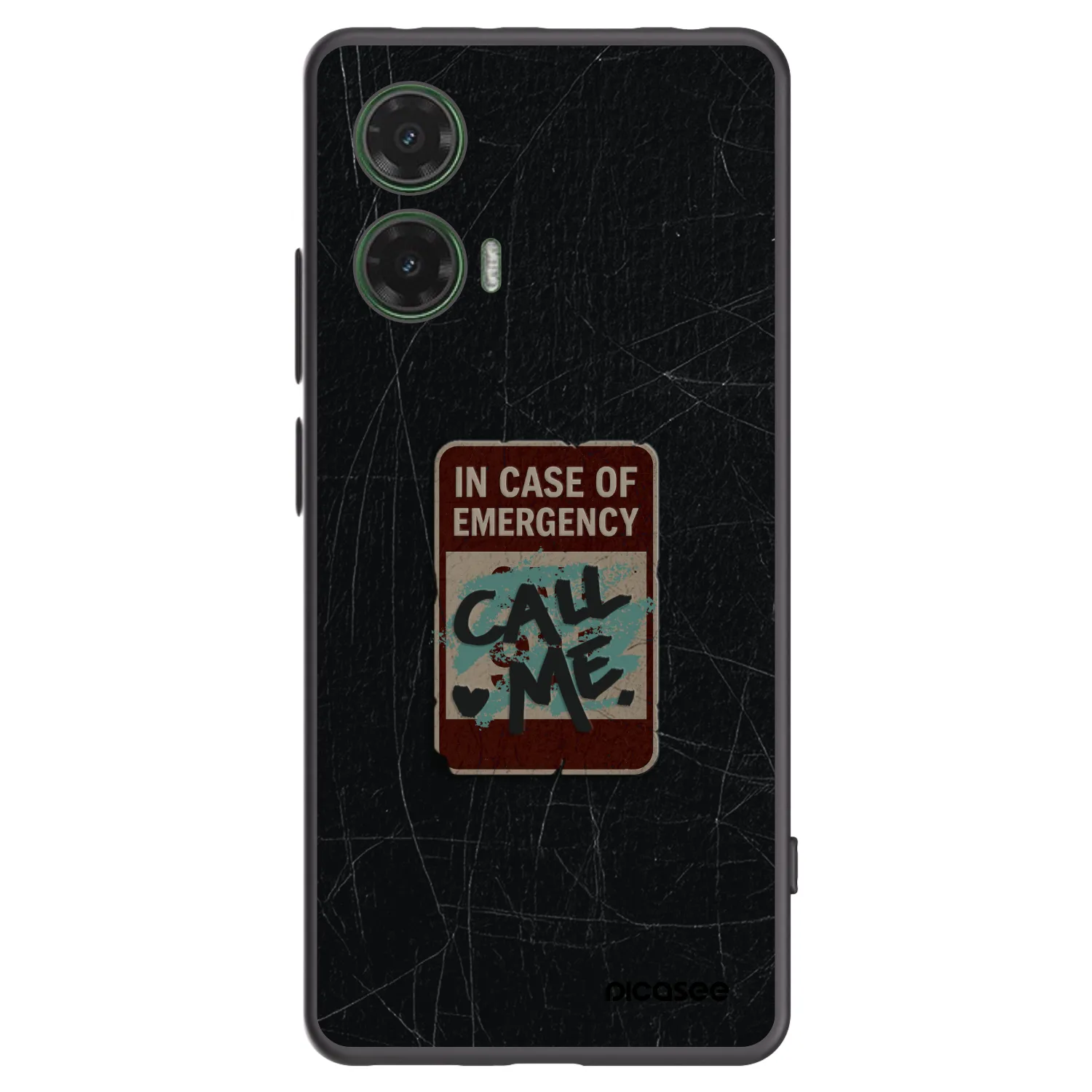 Picasee fekete szilikon tok az alábbi mobiltelefonokra Motorola Moto G35 5G - EMERGENCY