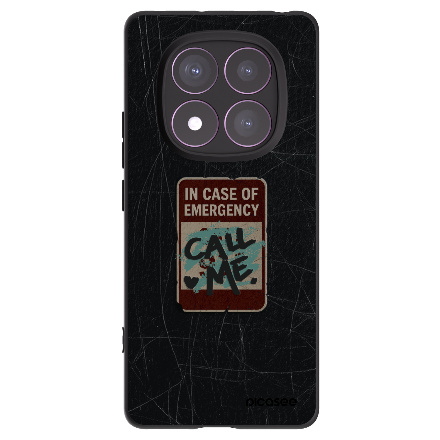 Picasee fekete szilikon tok az alábbi mobiltelefonokra Xiaomi Redmi Note 14 Pro 4G - EMERGENCY