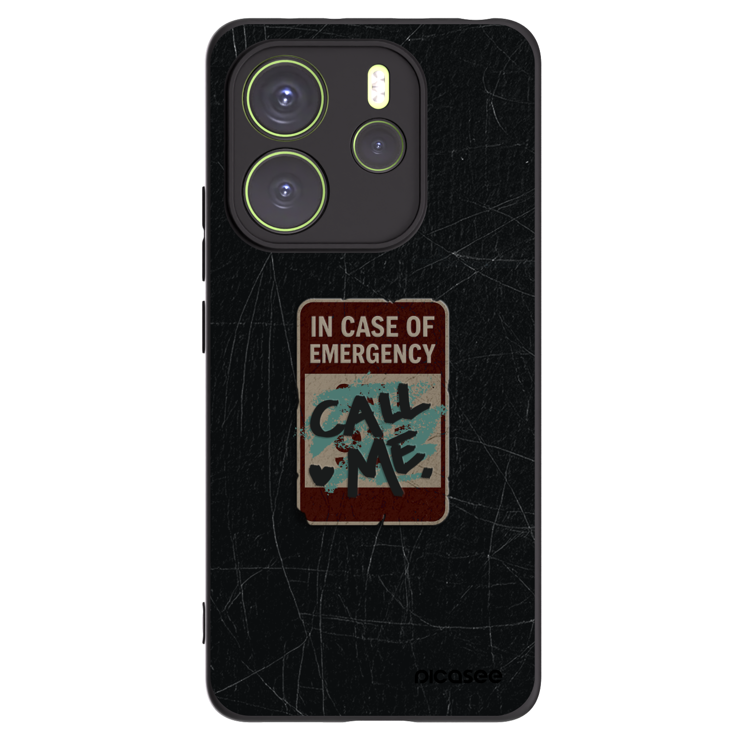 Picasee fekete szilikon tok az alábbi mobiltelefonokra Xiaomi Redmi Note 14 4G - EMERGENCY