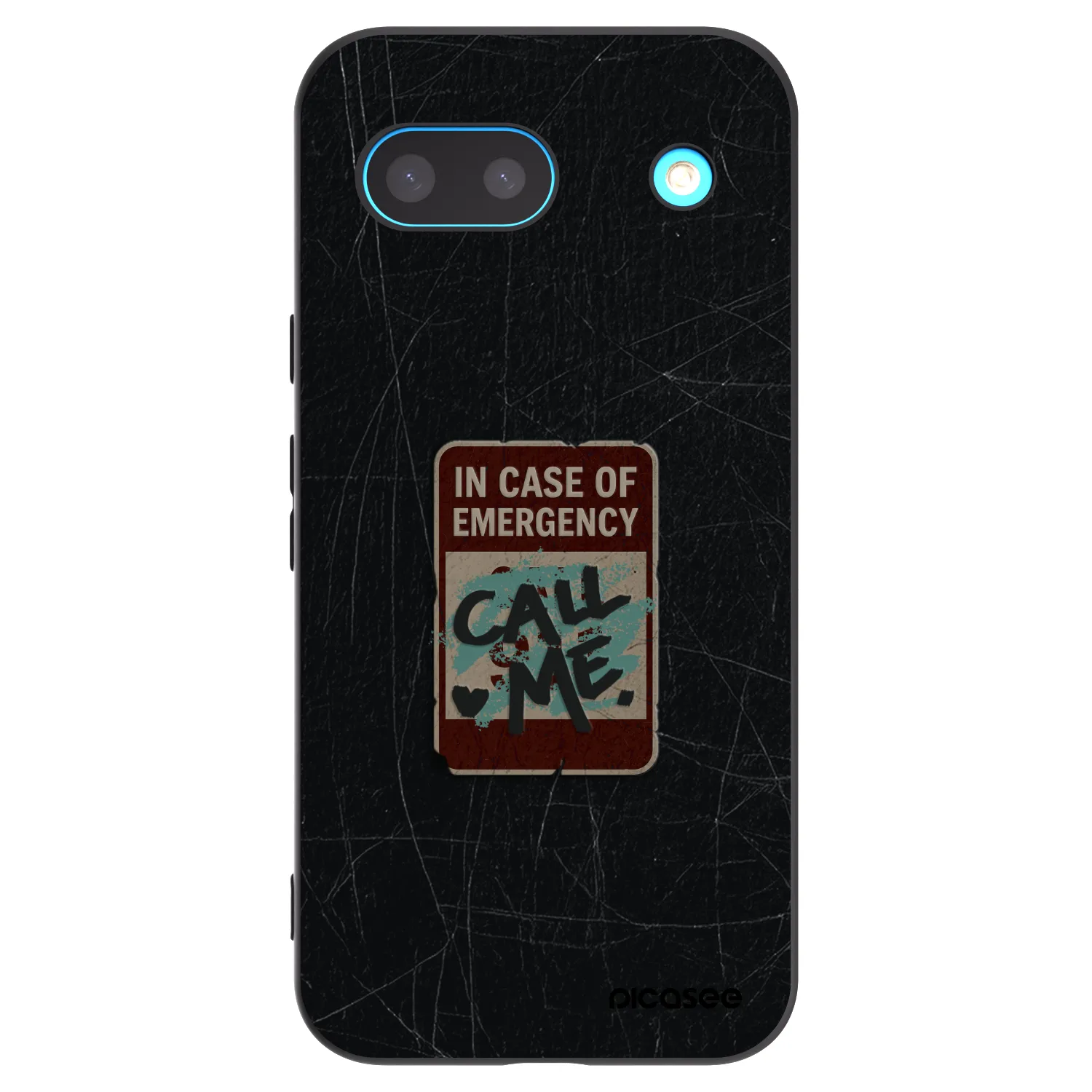 Picasee fekete szilikon tok az alábbi mobiltelefonokra Google Pixel 8a - EMERGENCY