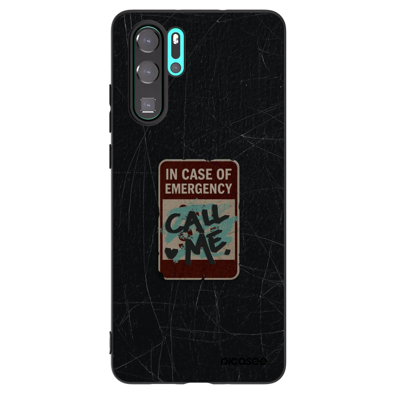 Picasee fekete szilikon tok az alábbi mobiltelefonokra Huawei P30 Pro - EMERGENCY