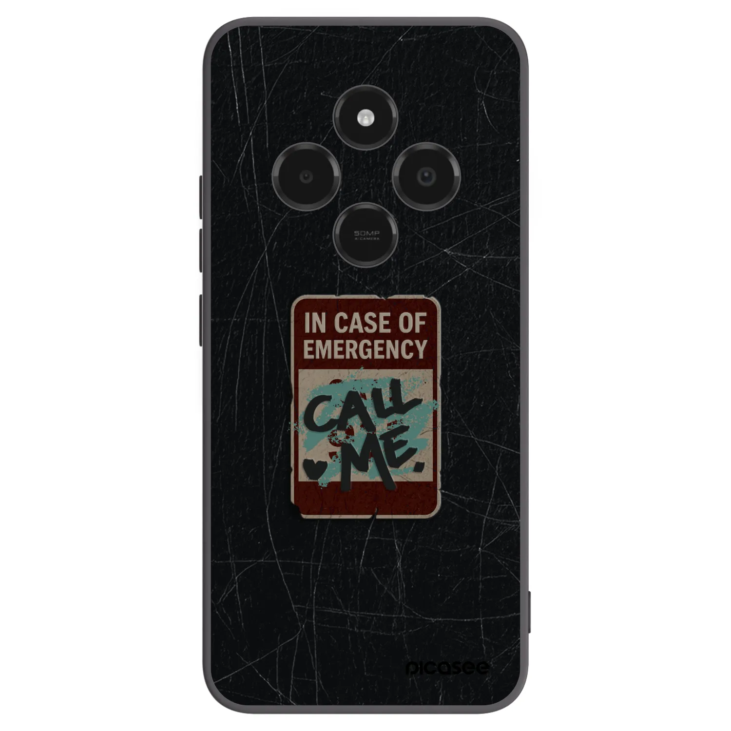 Picasee fekete szilikon tok az alábbi mobiltelefonokra Xiaomi Poco C75 - EMERGENCY