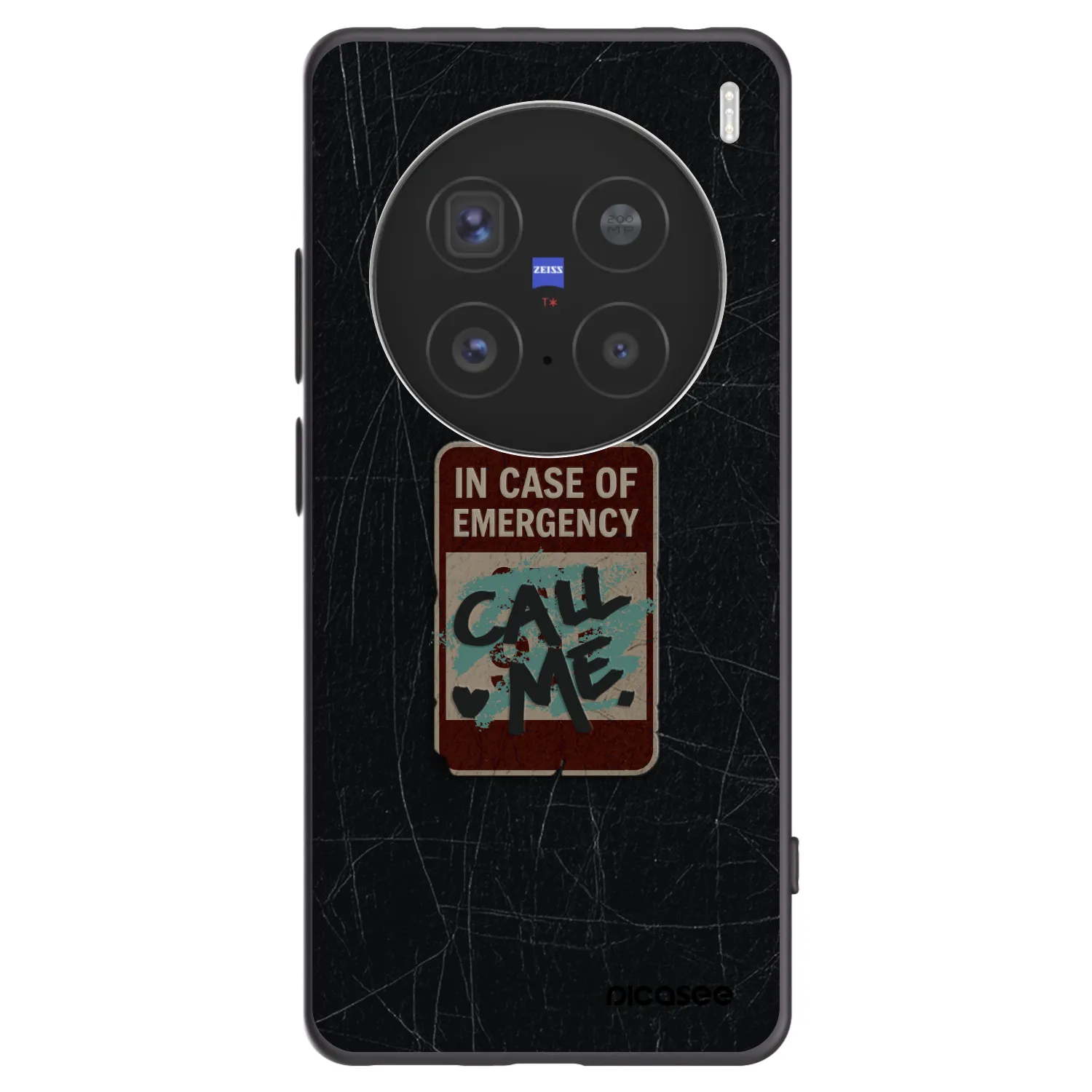 Picasee fekete szilikon tok az alábbi mobiltelefonokra Vivo X200 Pro - EMERGENCY