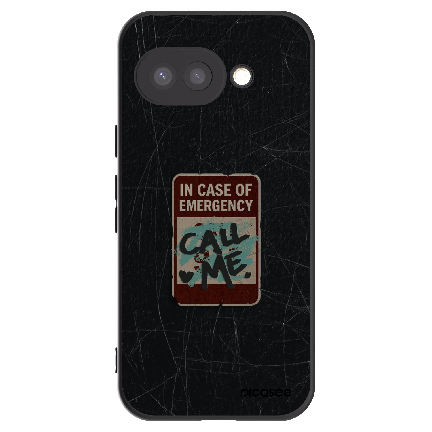 Picasee fekete szilikon tok az alábbi mobiltelefonokra Google Pixel 9a - EMERGENCY
