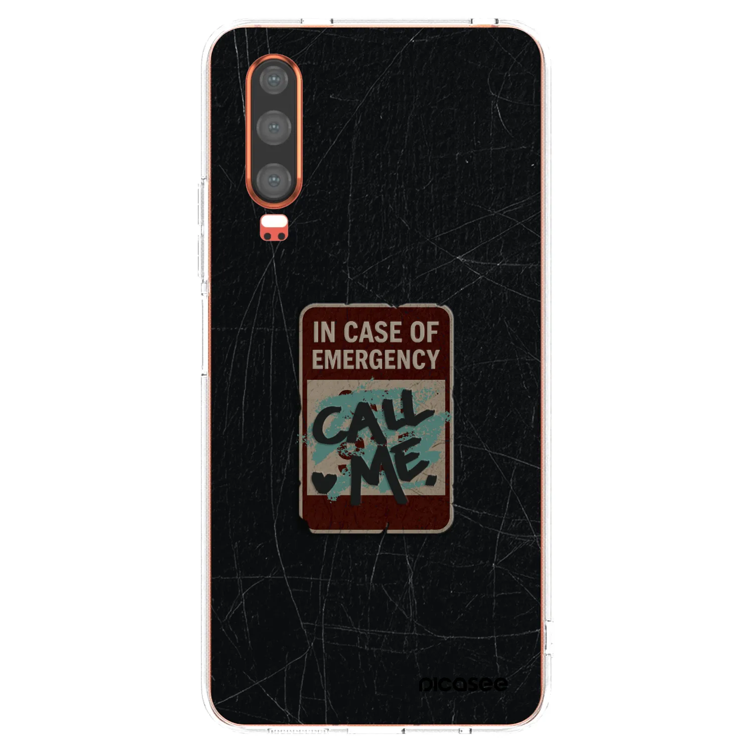Picasee átlátszó szilikon tok az alábbi mobiltelefonokra Huawei P30 - EMERGENCY