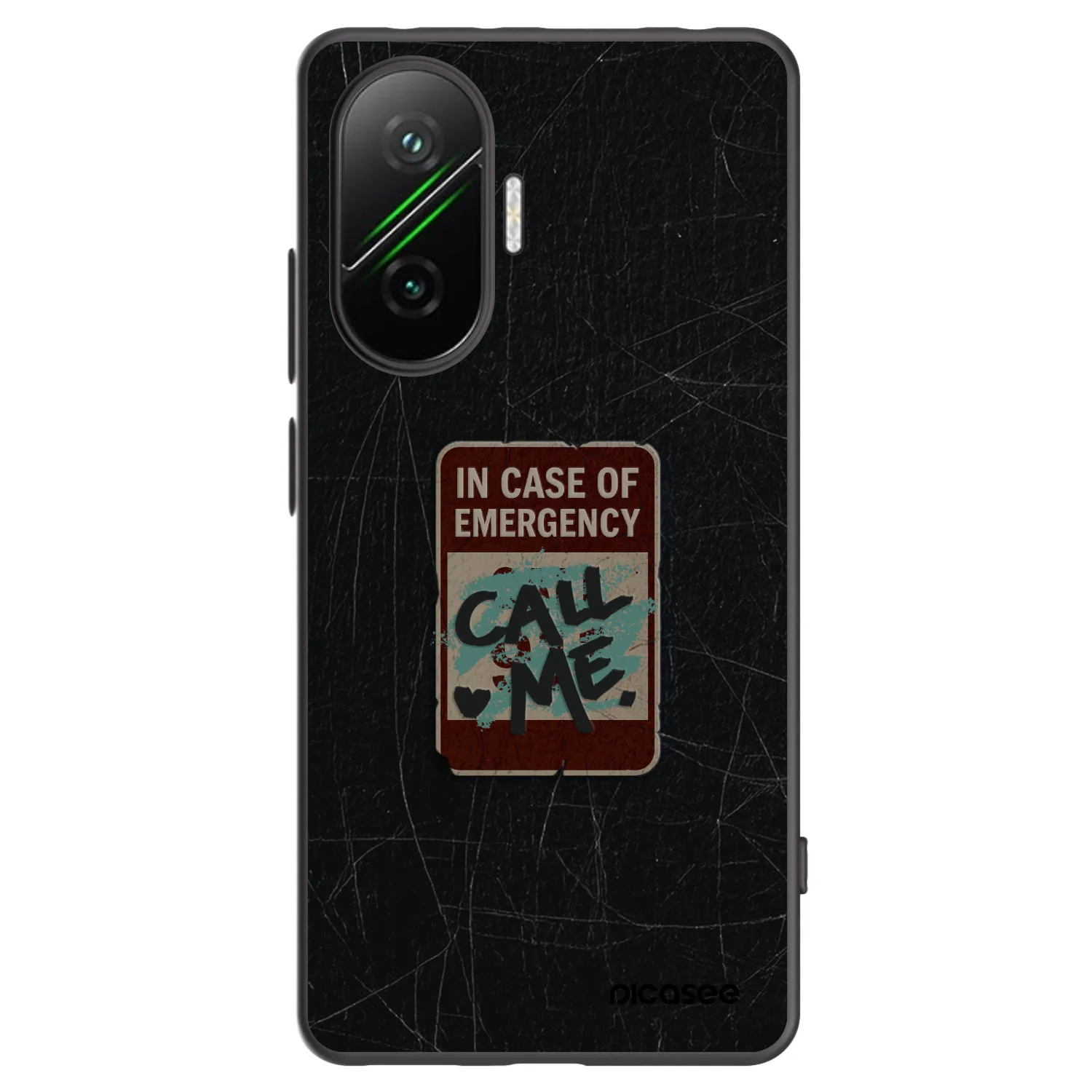 Picasee fekete szilikon tok az alábbi mobiltelefonokra Xiaomi Poco F7 Pro 5G - EMERGENCY