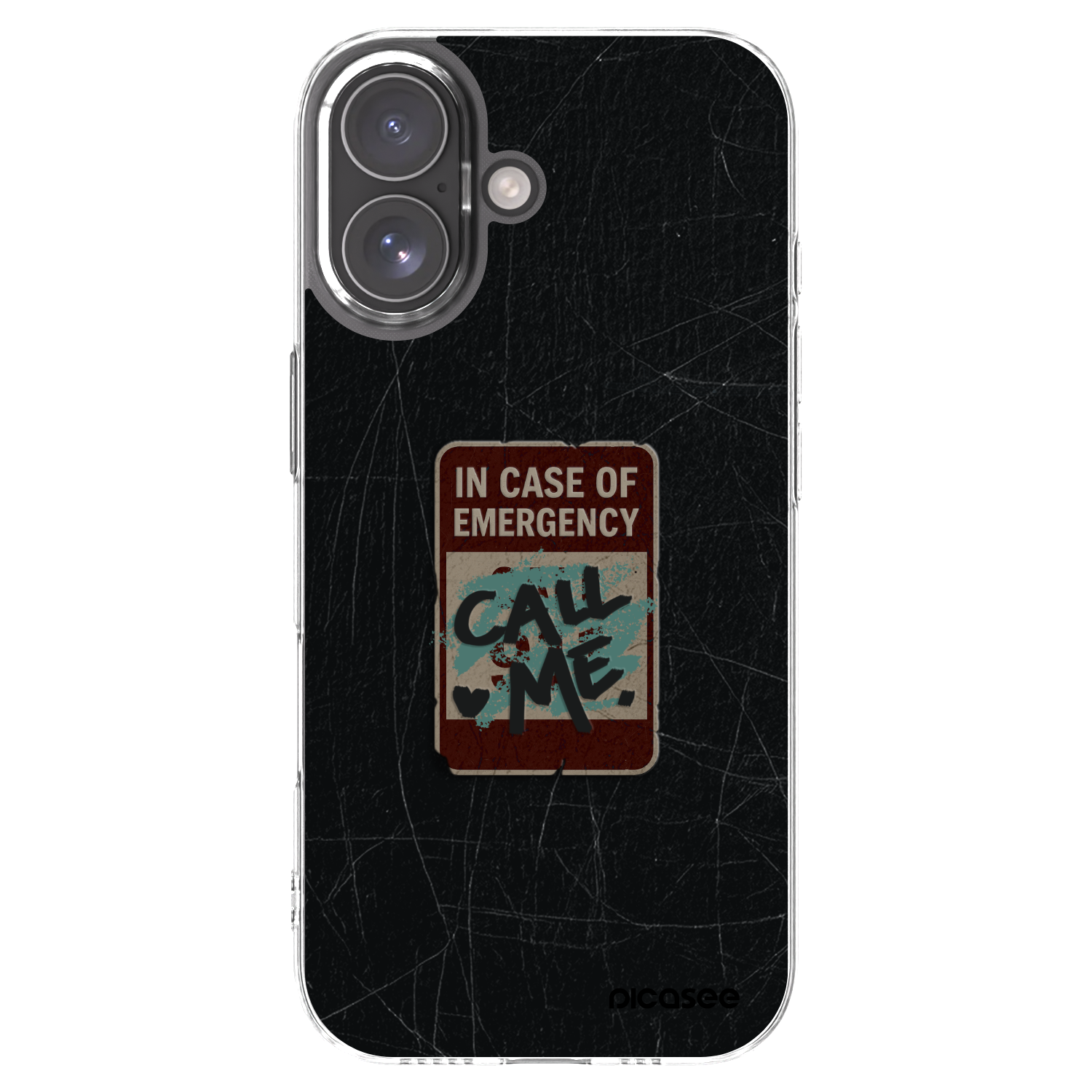 Picasee átlátszó szilikon tok az alábbi mobiltelefonokra Apple iPhone 17 - EMERGENCY