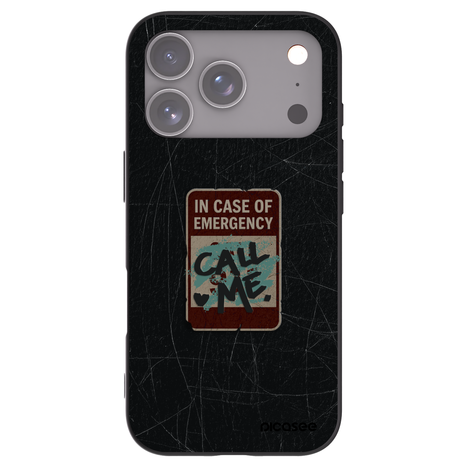 Picasee fekete szilikon tok az alábbi mobiltelefonokra Apple iPhone 17 Pro - EMERGENCY