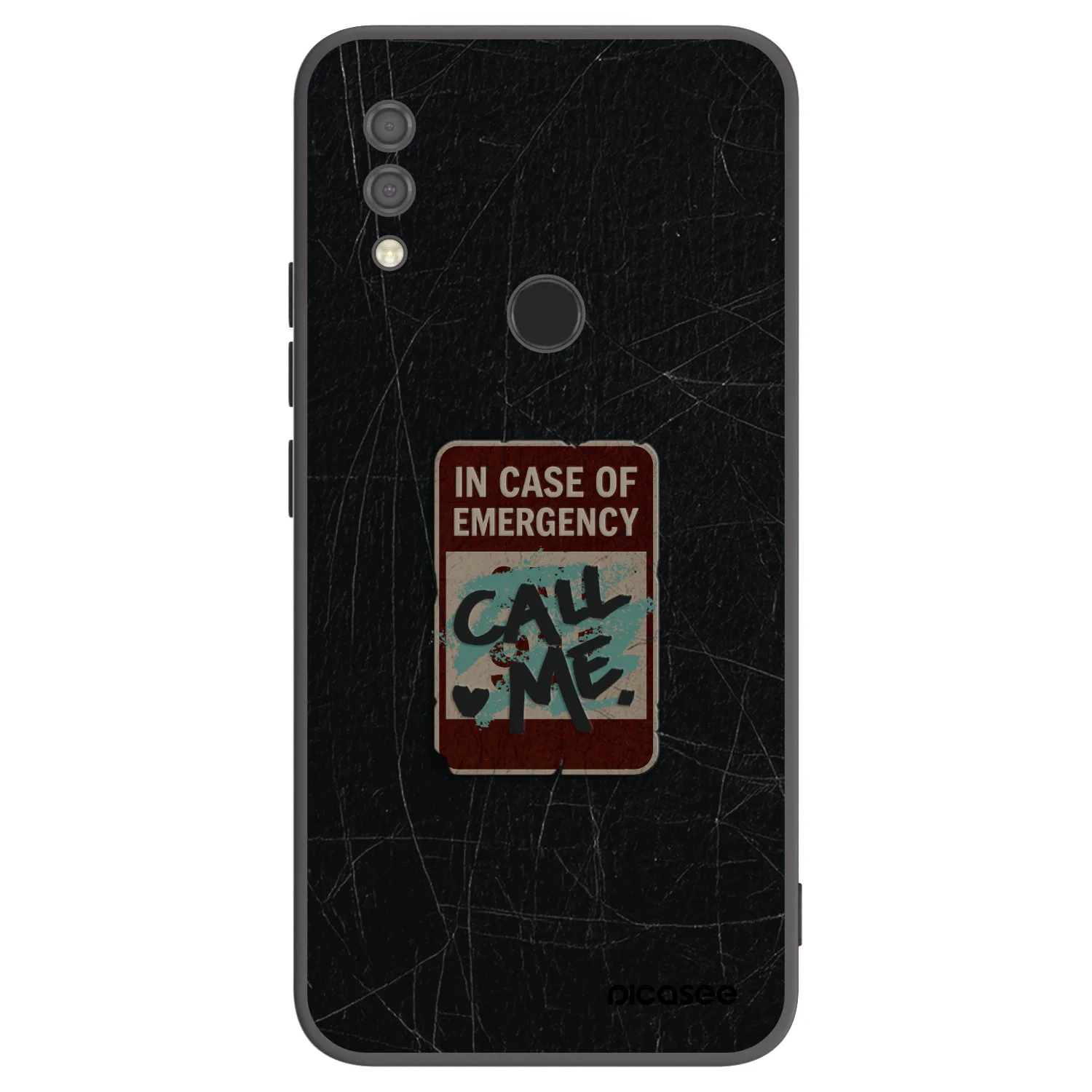 Picasee fekete szilikon tok az alábbi mobiltelefonokra Xiaomi Redmi 7 - EMERGENCY