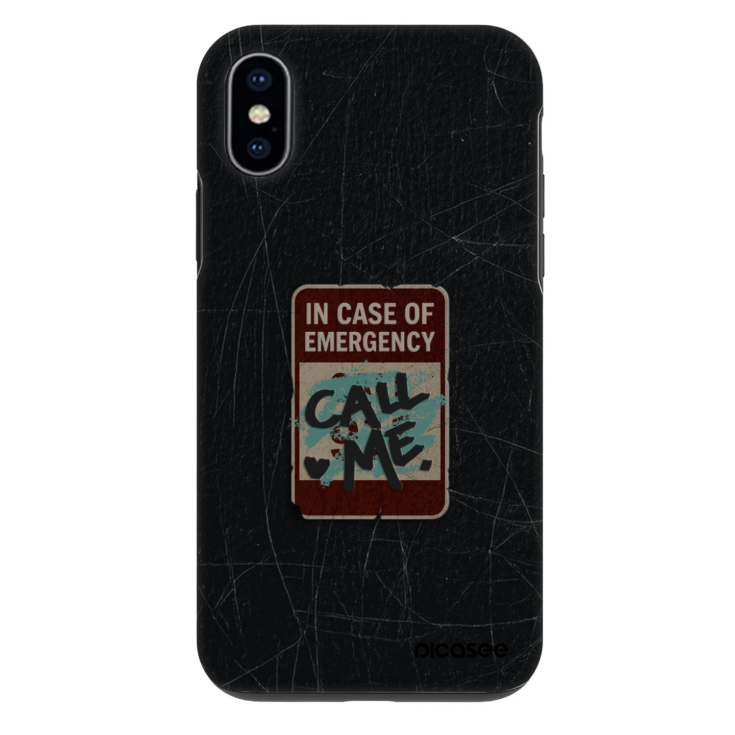 Picasee Fashion Case Apple iPhone X/XS - EMERGENCY