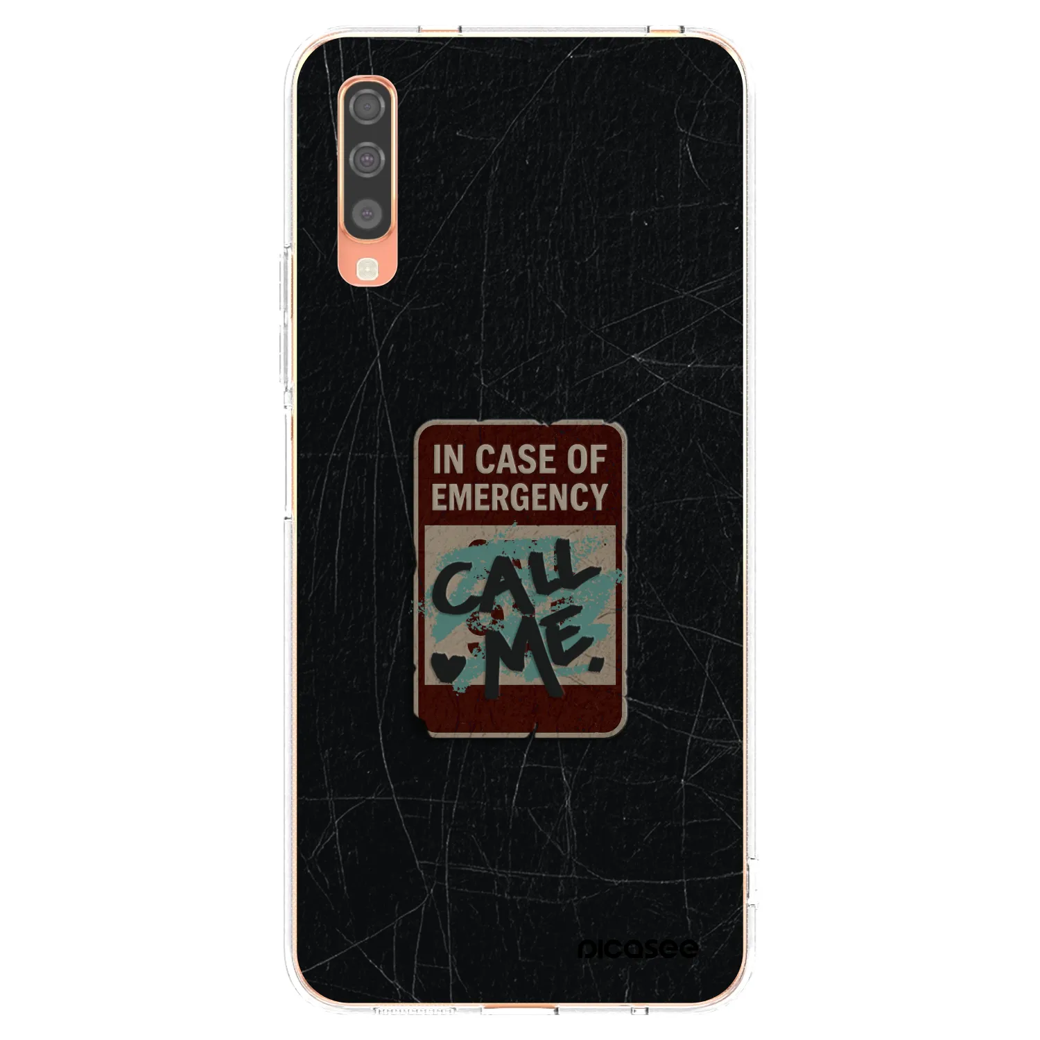 Picasee átlátszó szilikon tok az alábbi mobiltelefonokra Samsung Galaxy A70 A705F - EMERGENCY