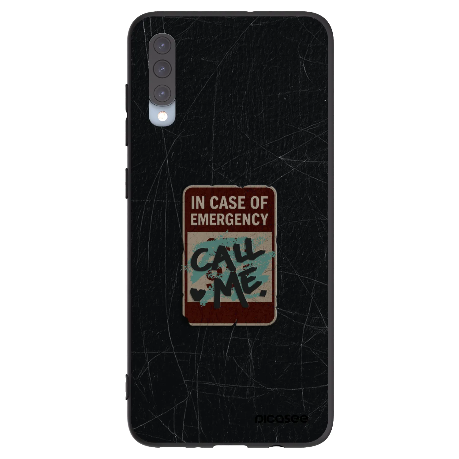 Picasee fekete szilikon tok az alábbi mobiltelefonokra Samsung Galaxy A70 A705F - EMERGENCY