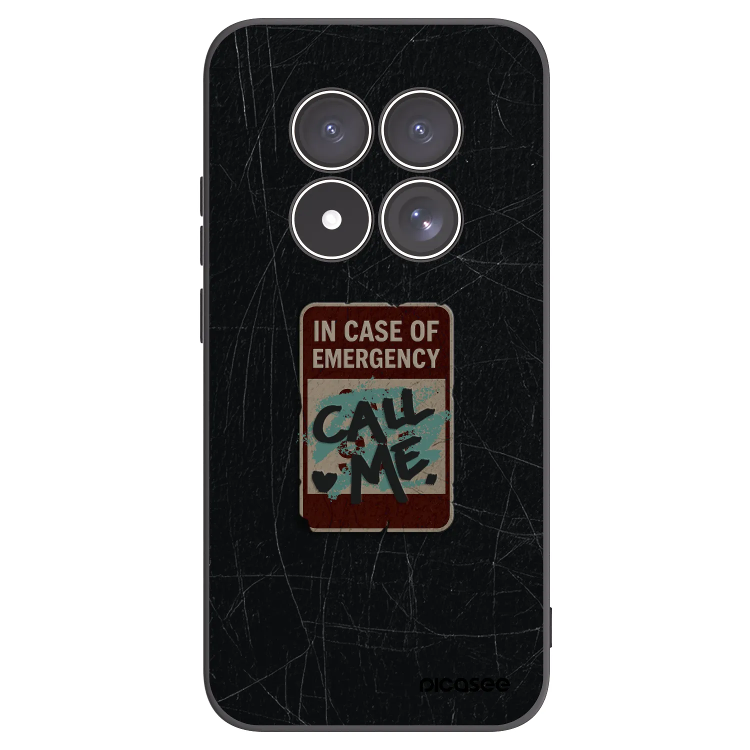 Picasee fekete szilikon tok az alábbi mobiltelefonokra Xiaomi Redmi Note 15 Pro 4G - EMERGENCY
