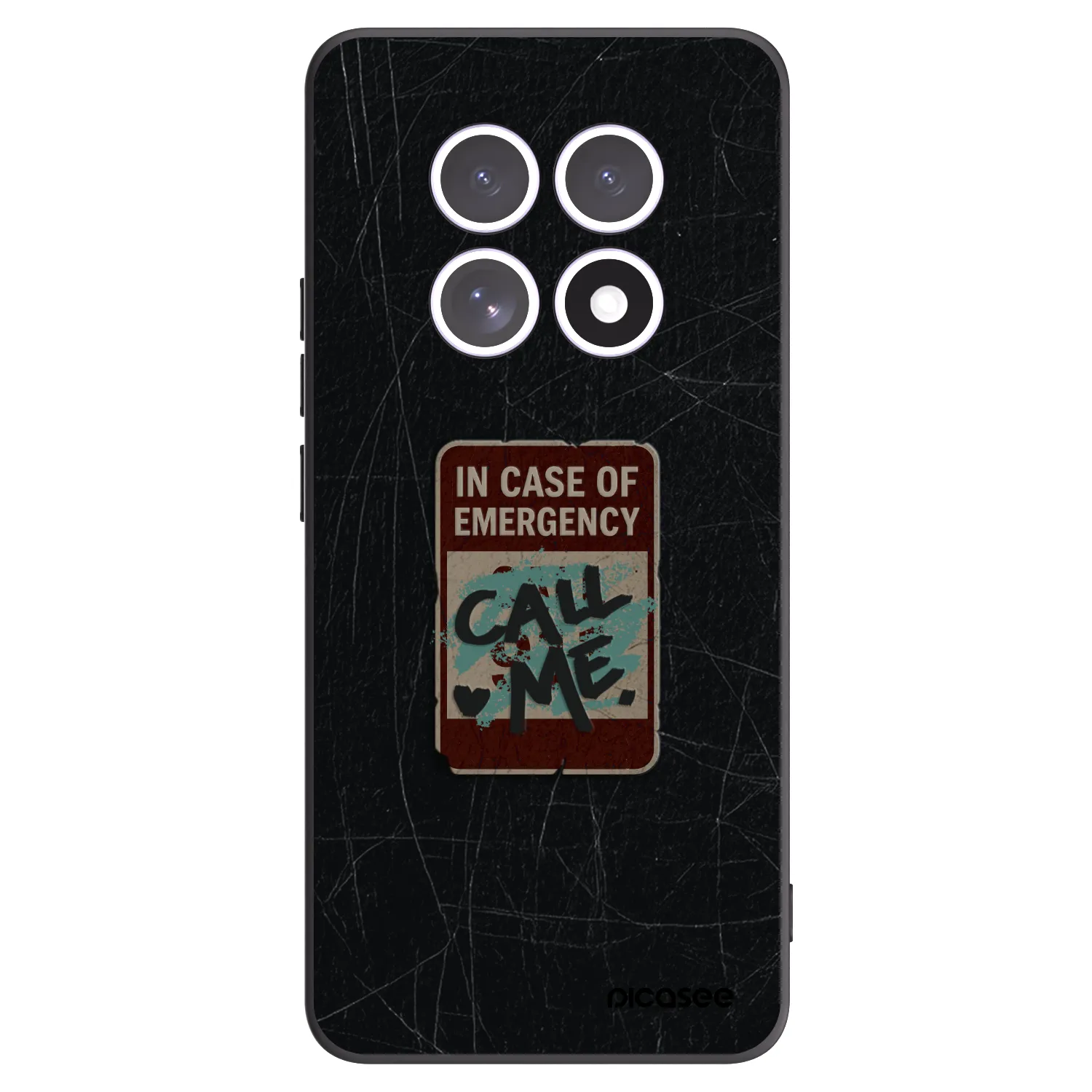 Picasee fekete szilikon tok az alábbi mobiltelefonokra Xiaomi Redmi Note 15 - EMERGENCY