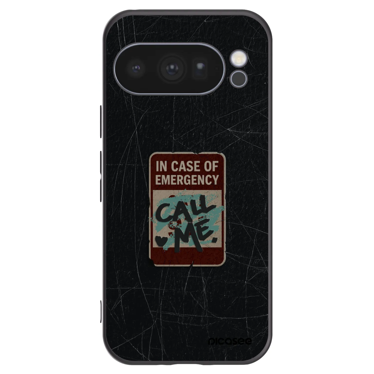 Picasee fekete szilikon tok az alábbi mobiltelefonokra Google Pixel 10 Pro - EMERGENCY