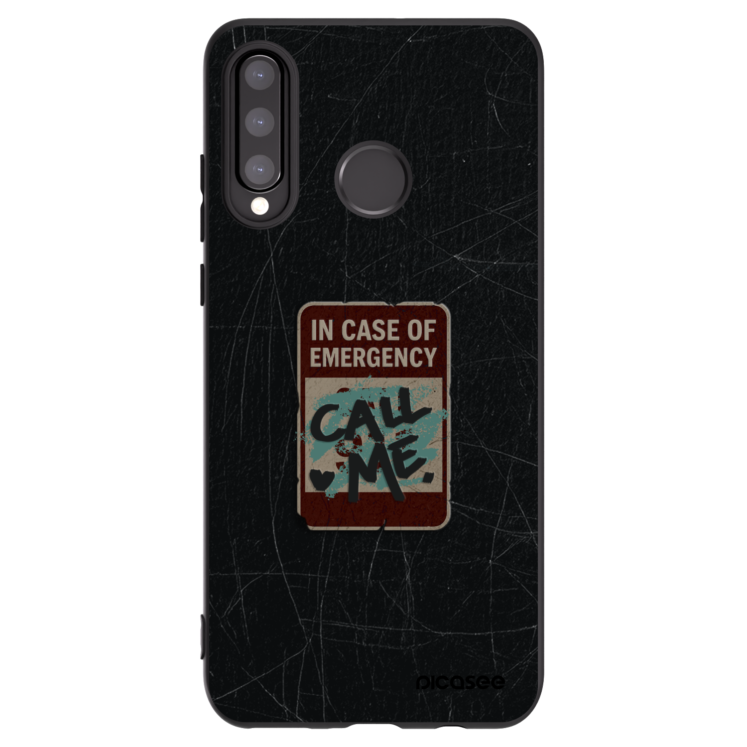 Picasee fekete szilikon tok az alábbi mobiltelefonokra Huawei P30 Lite - EMERGENCY