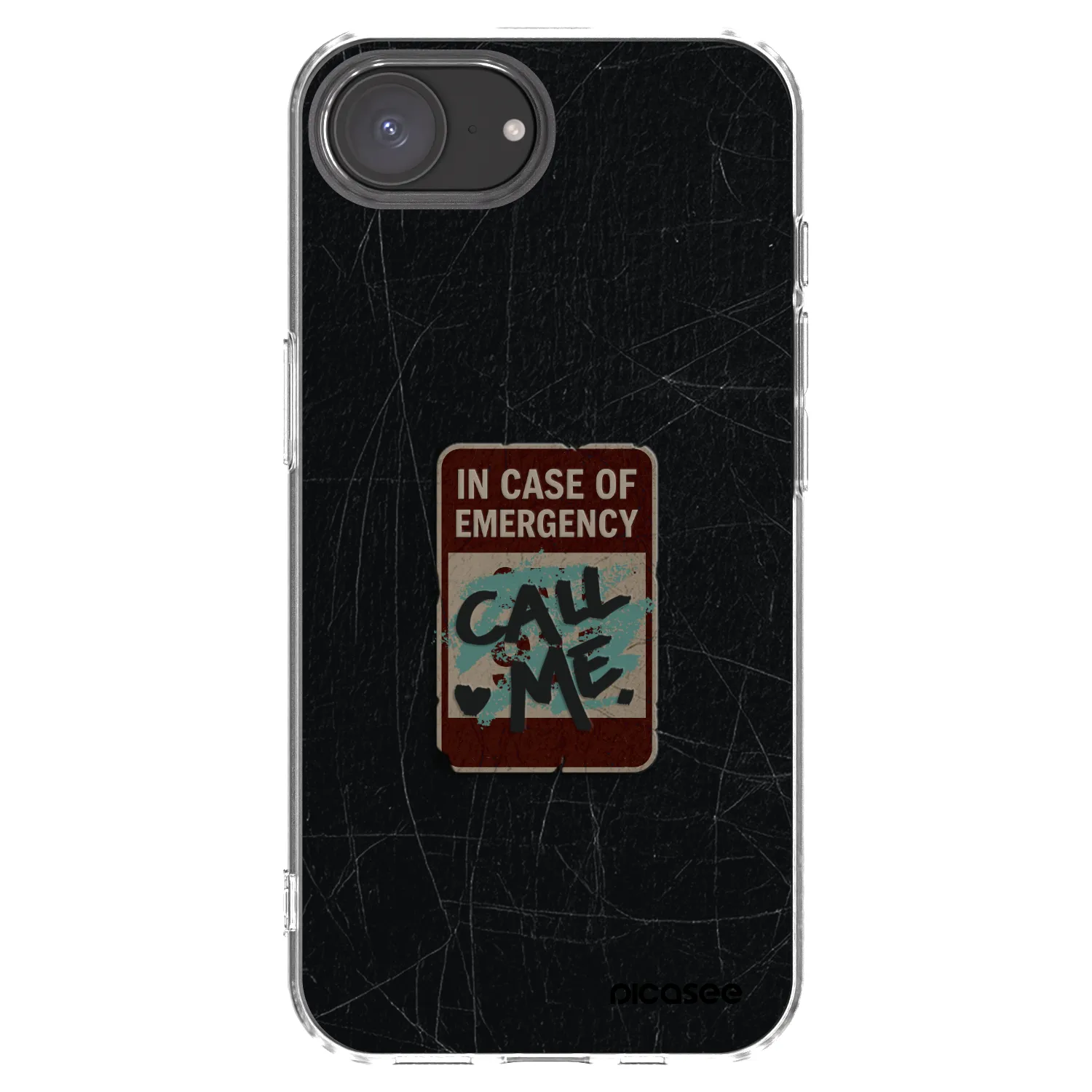 Picasee átlátszó szilikon tok az alábbi mobiltelefonokra Apple iPhone 17e - EMERGENCY