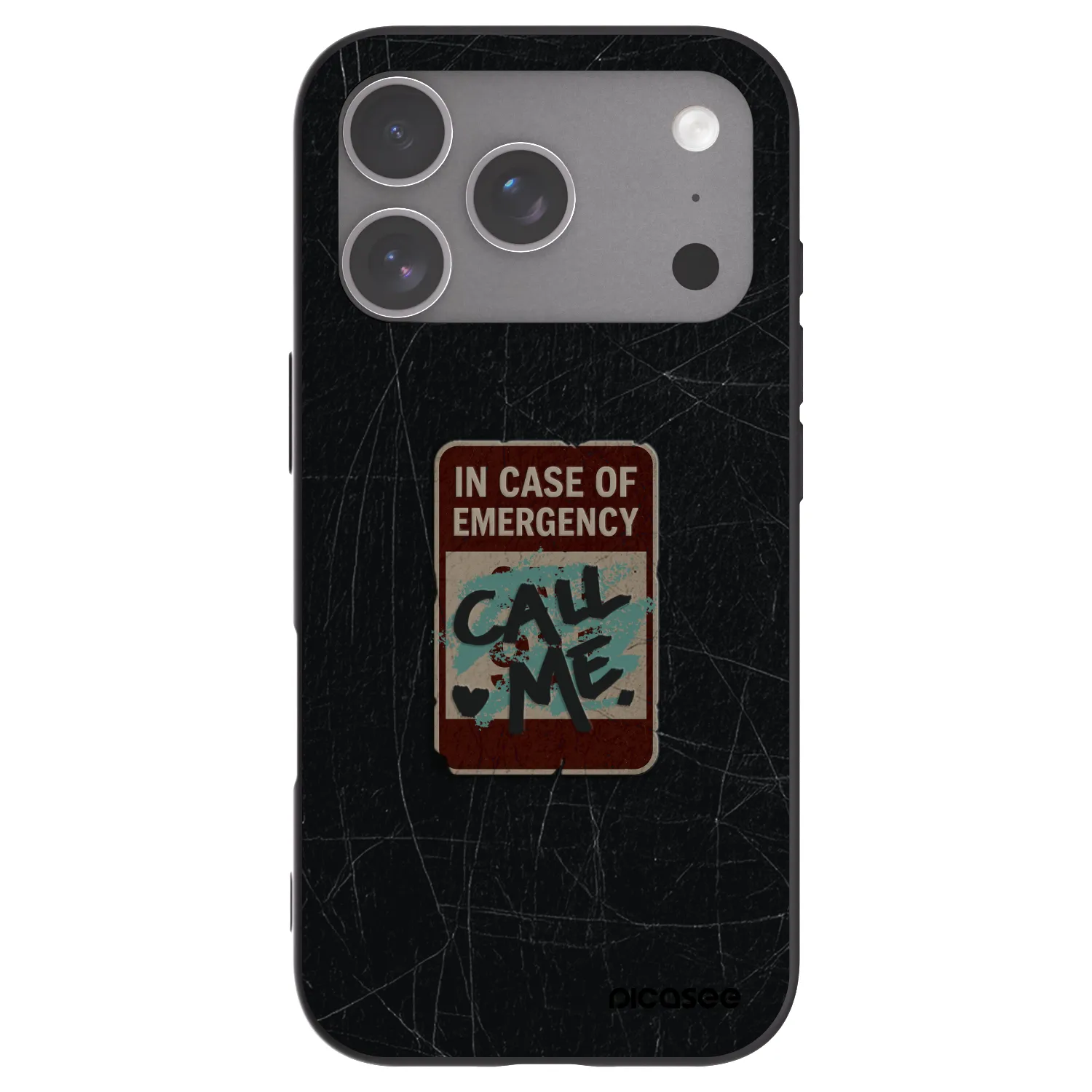 Picasee fekete szilikon tok az alábbi mobiltelefonokra Apple iPhone 18 Pro - EMERGENCY