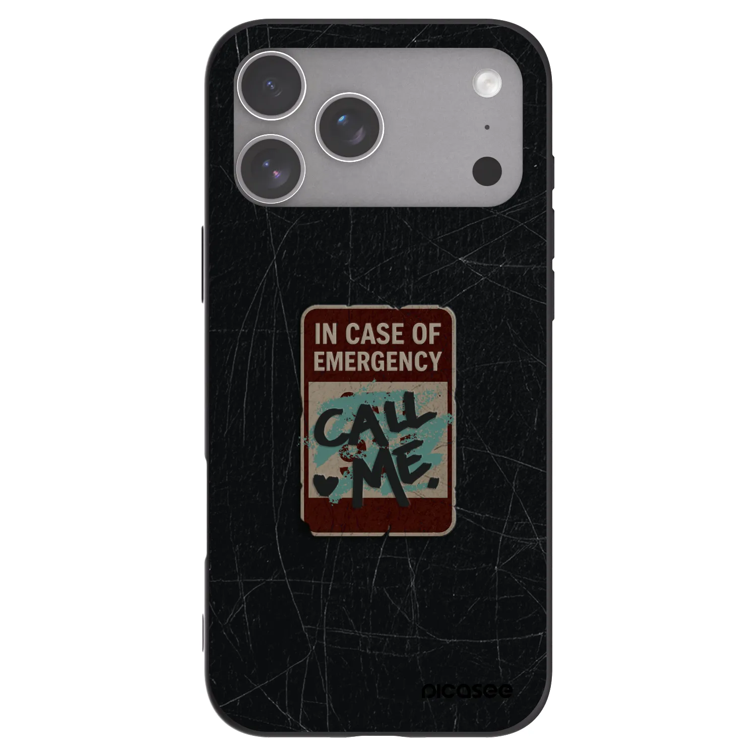 Picasee fekete szilikon tok az alábbi mobiltelefonokra Apple iPhone 18 Pro Max - EMERGENCY