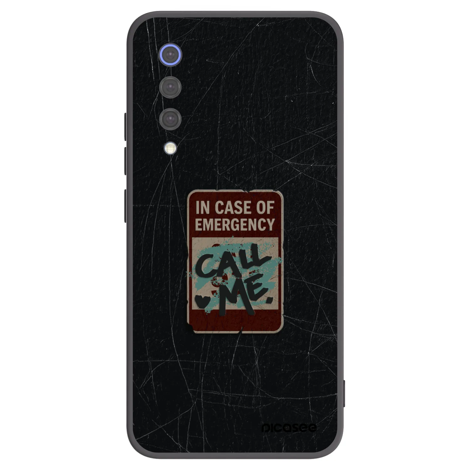 Picasee fekete szilikon tok az alábbi mobiltelefonokra Xiaomi Mi 9 SE - EMERGENCY