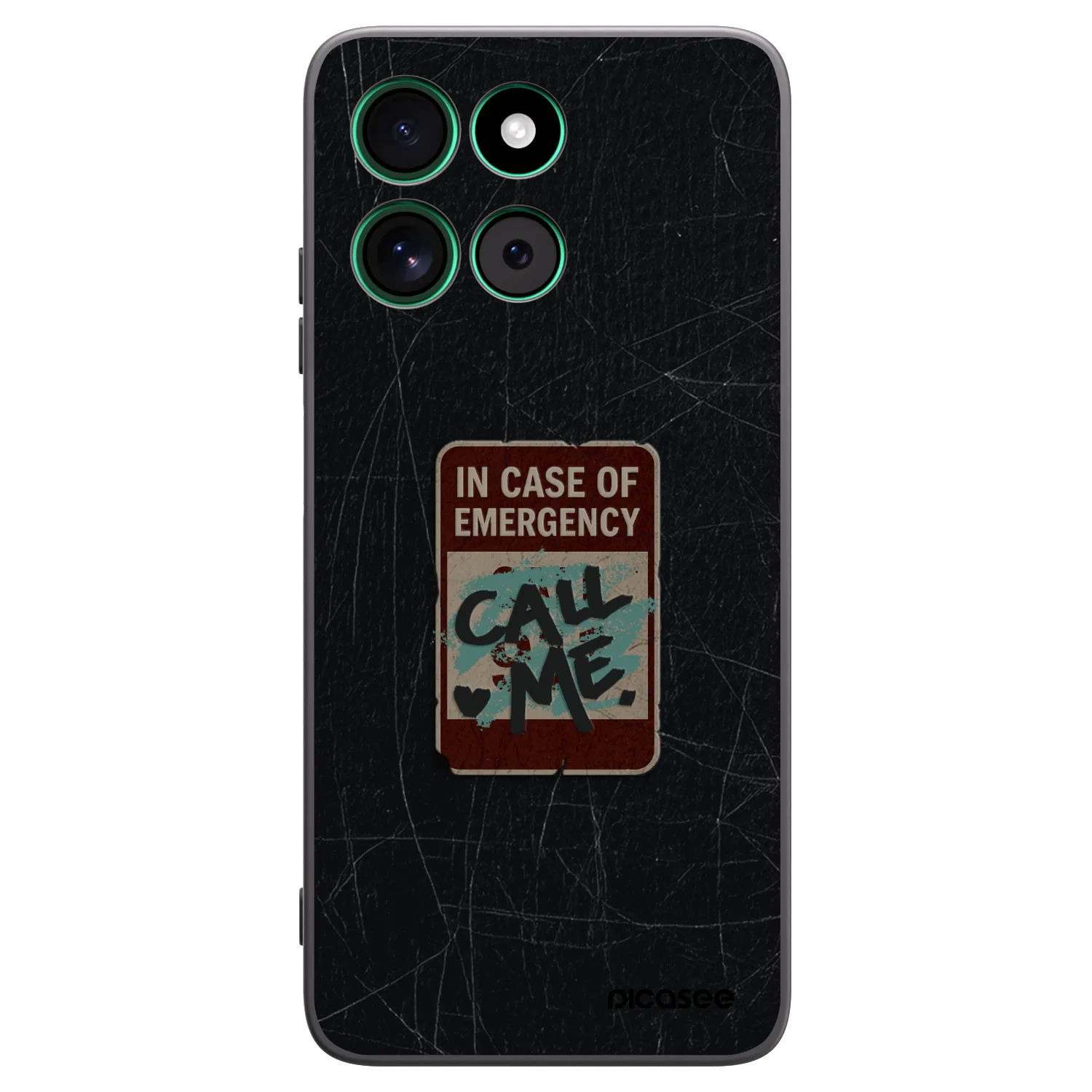 Picasee fekete szilikon tok az alábbi mobiltelefonokra Motorola Moto G57 Power - EMERGENCY
