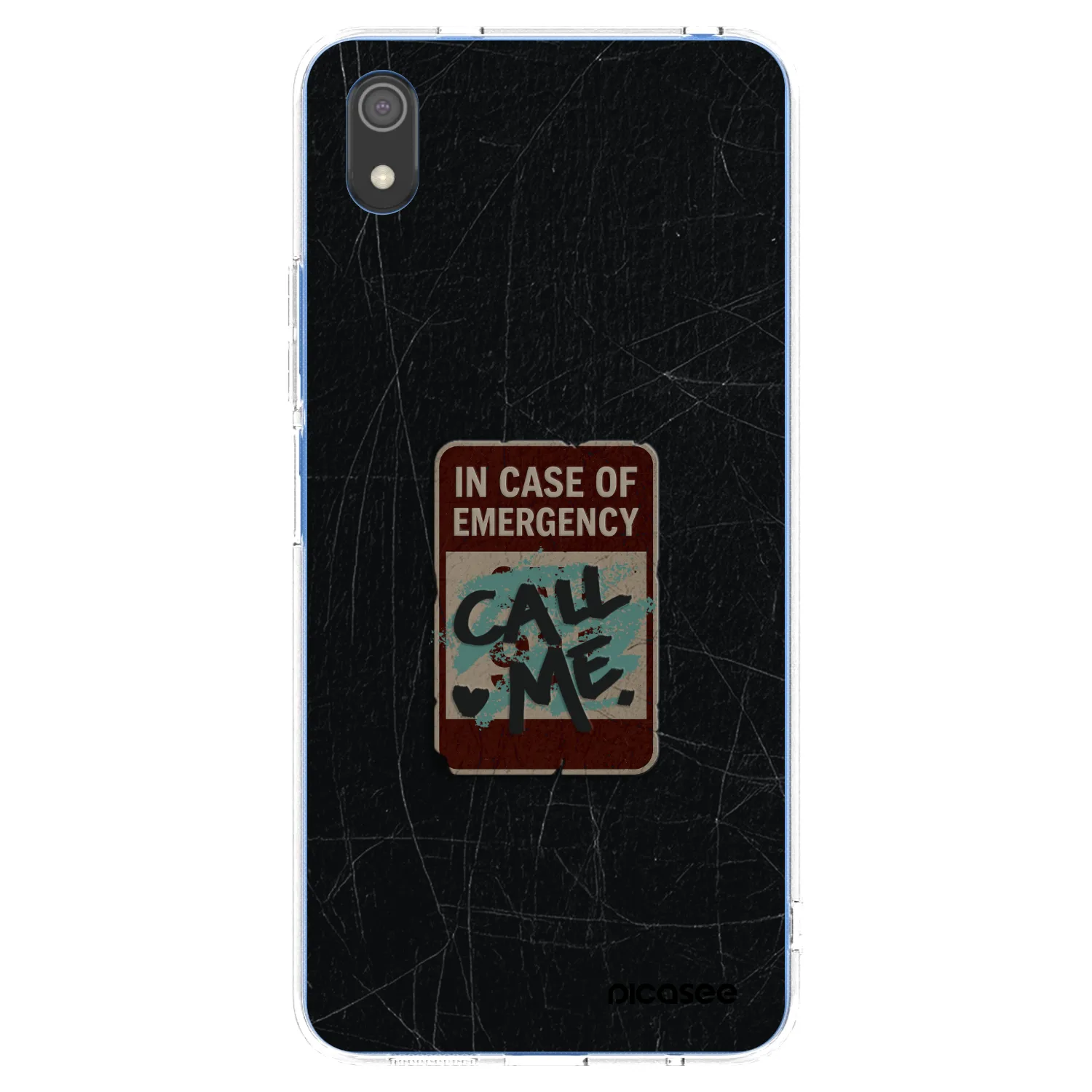 Picasee átlátszó szilikon tok az alábbi mobiltelefonokra Xiaomi Redmi 7A - EMERGENCY