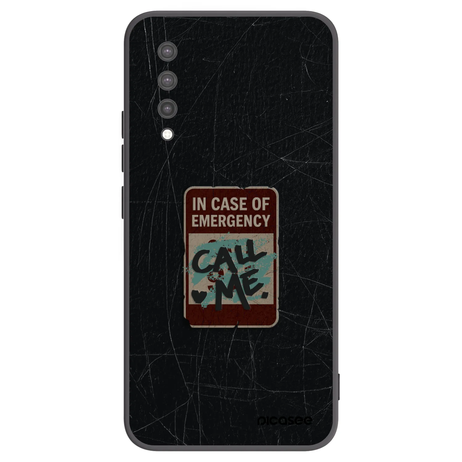 Picasee fekete szilikon tok az alábbi mobiltelefonokra Xiaomi Mi 9 Lite - EMERGENCY