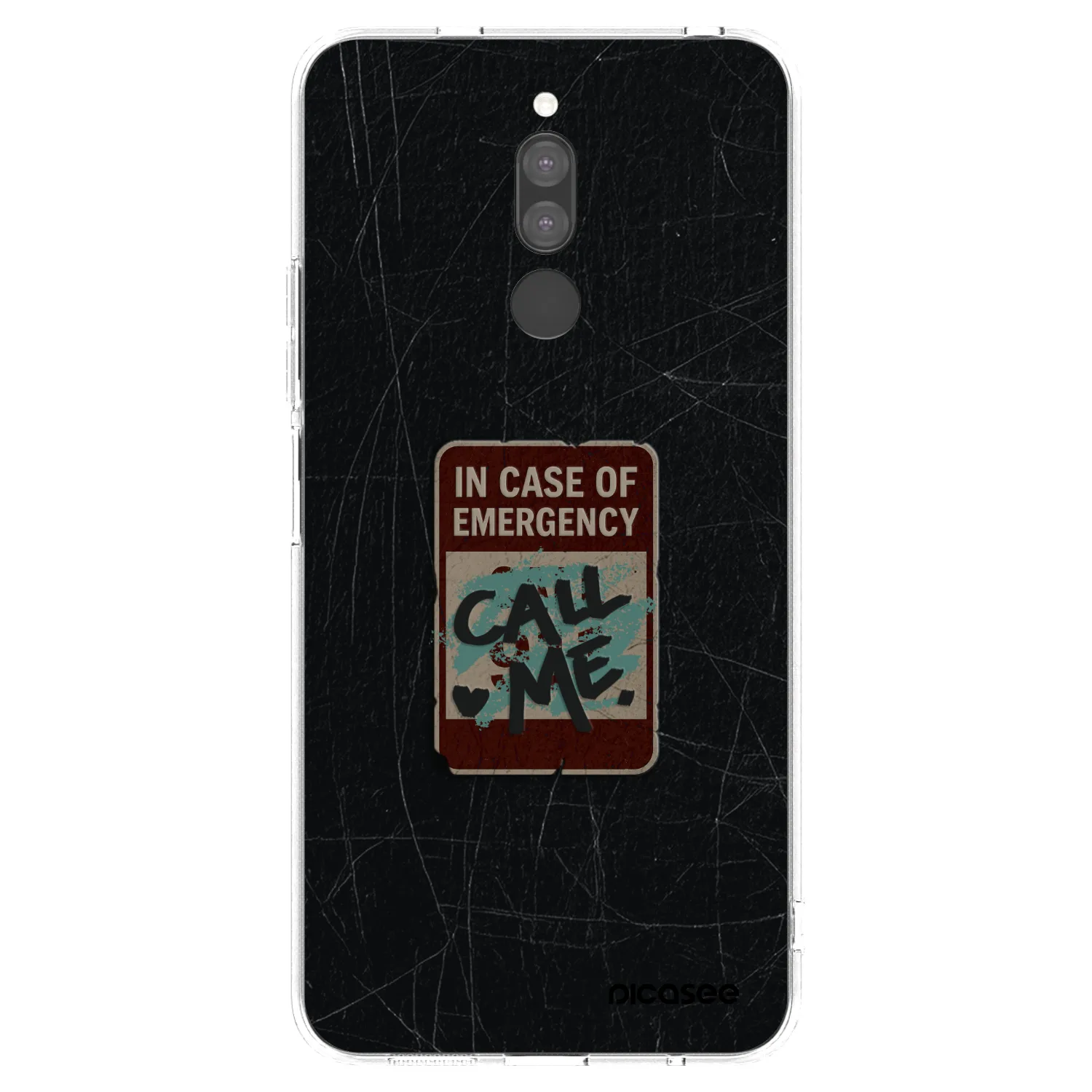 Picasee átlátszó szilikon tok az alábbi mobiltelefonokra Xiaomi Redmi 8 - EMERGENCY