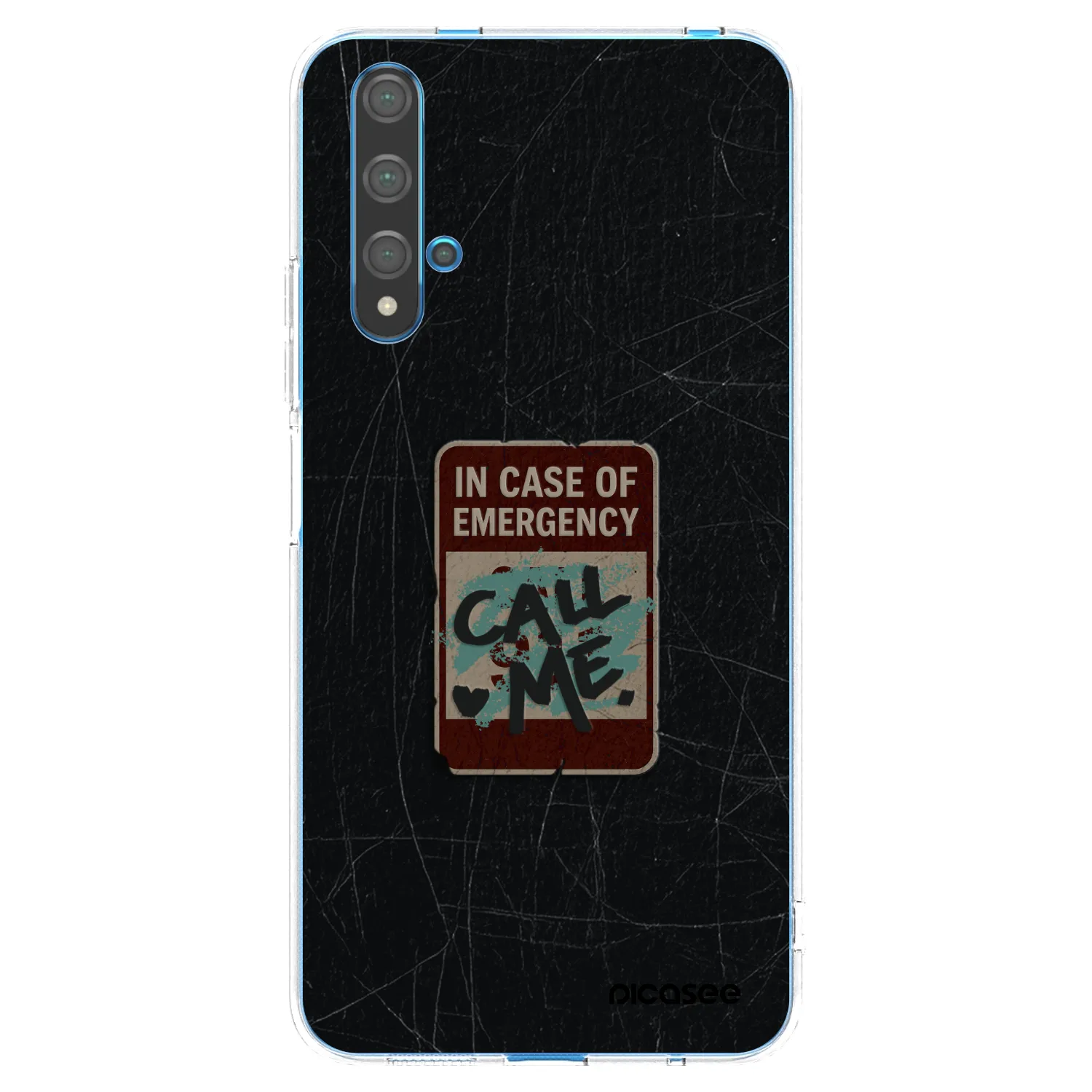 Picasee átlátszó szilikon tok az alábbi mobiltelefonokra Huawei Nova 5T - EMERGENCY