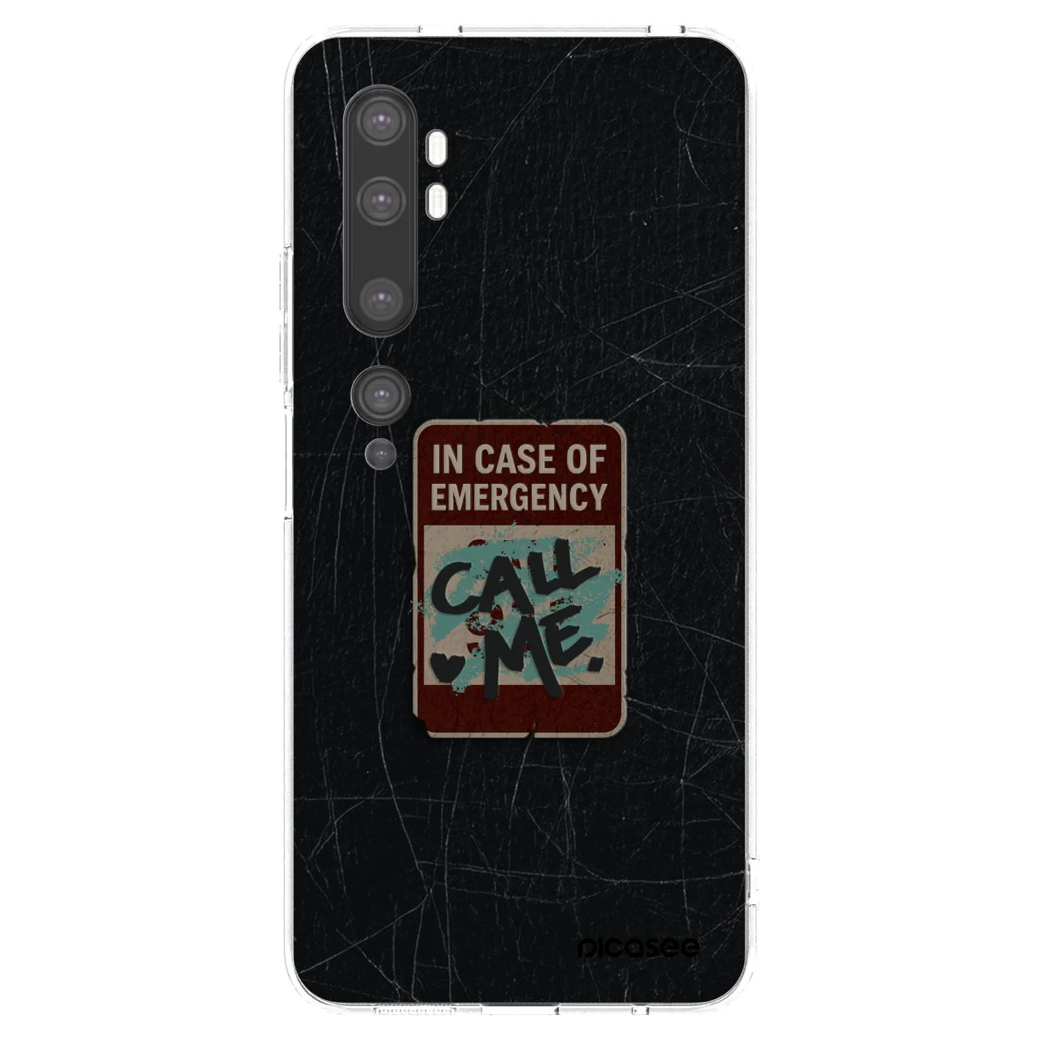 Picasee átlátszó szilikon tok az alábbi mobiltelefonokra Xiaomi Mi Note 10 (Pro) - EMERGENCY
