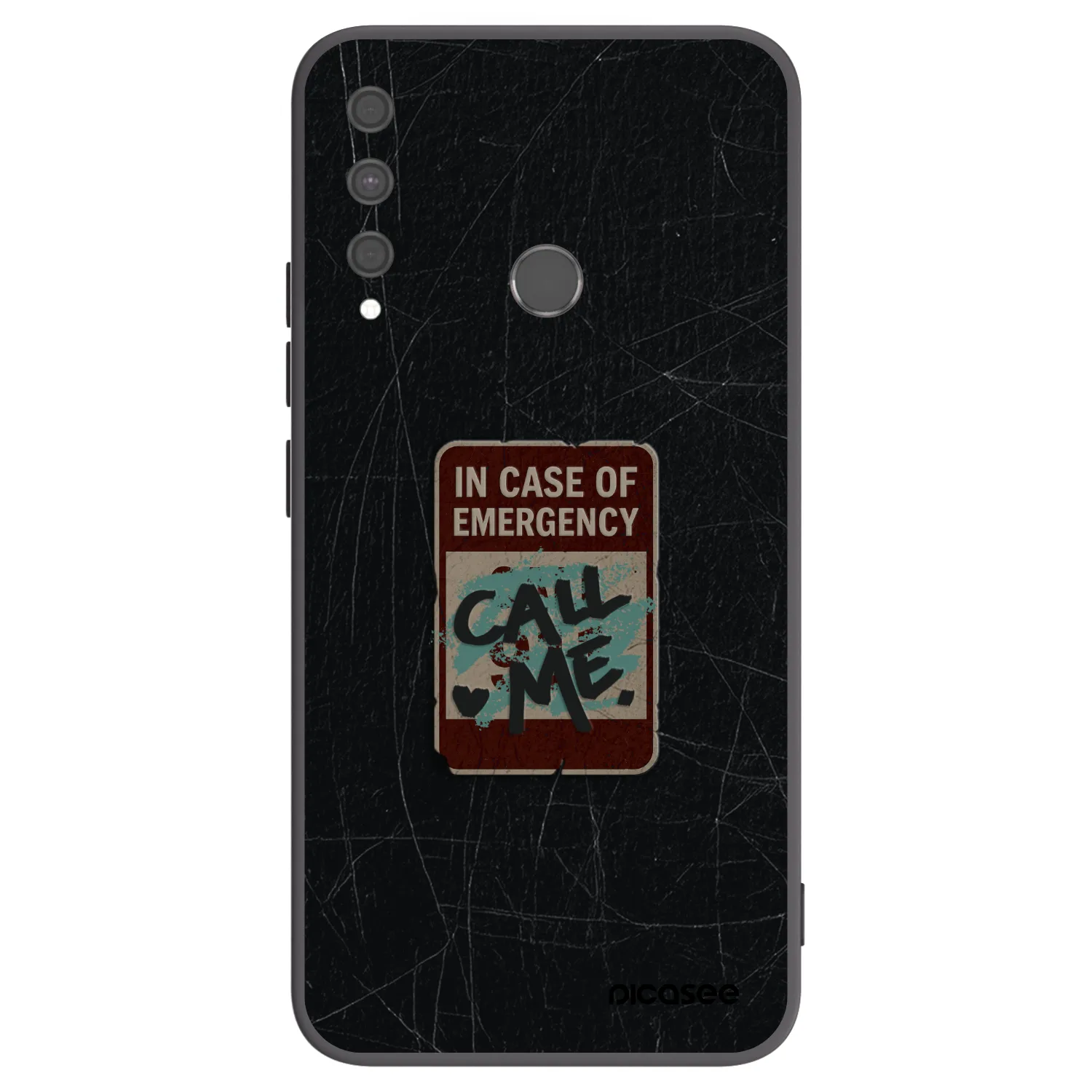 Picasee fekete szilikon tok az alábbi mobiltelefonokra Huawei P40 Lite E - EMERGENCY