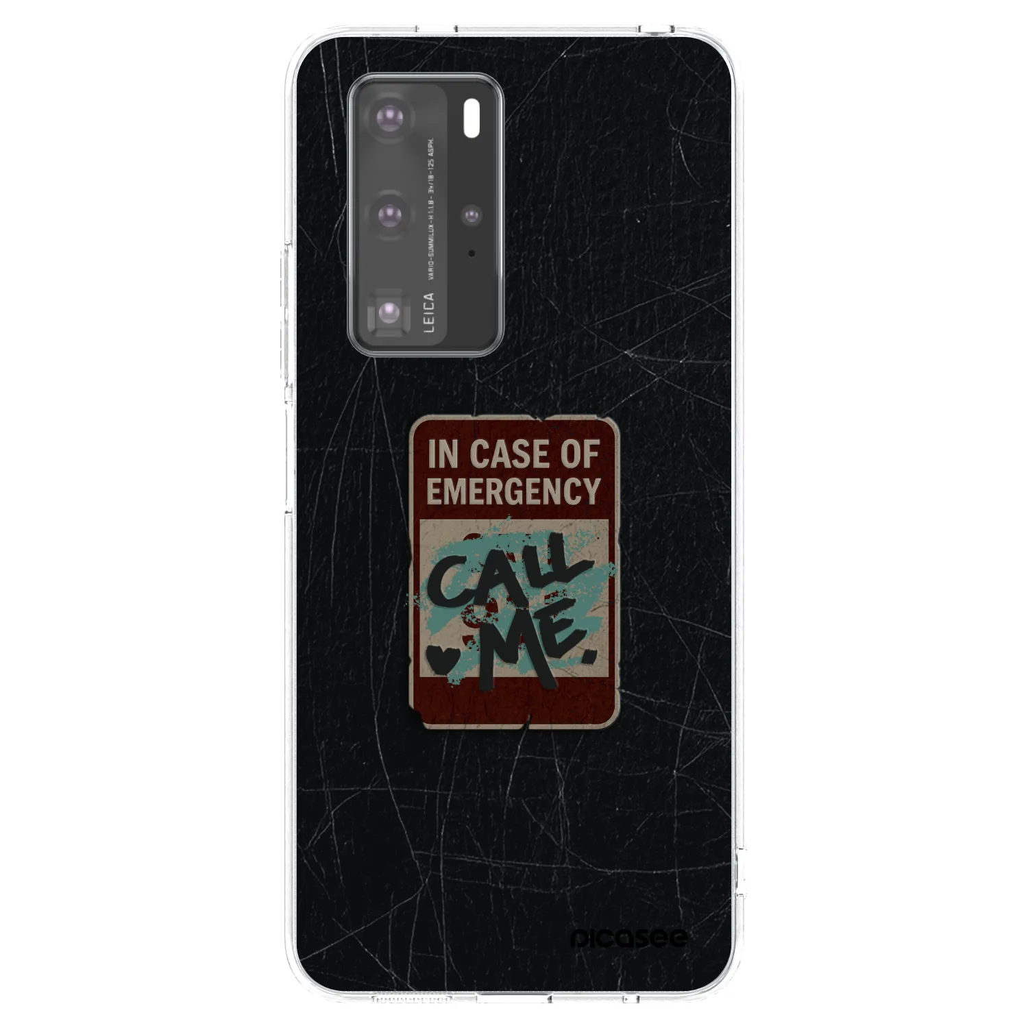 Picasee átlátszó szilikon tok az alábbi mobiltelefonokra Huawei P40 Pro - EMERGENCY