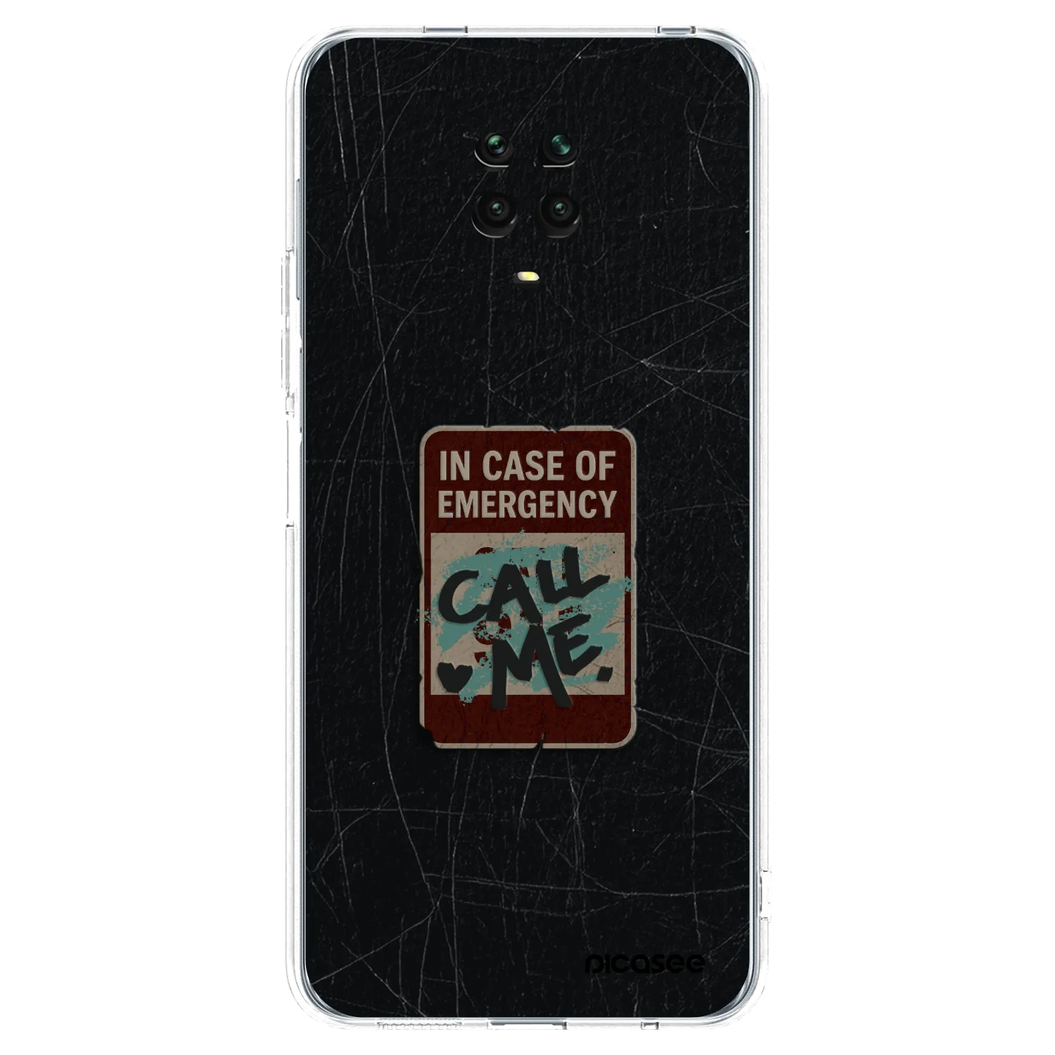 Picasee átlátszó szilikon tok az alábbi mobiltelefonokra Xiaomi Redmi Note 9S - EMERGENCY